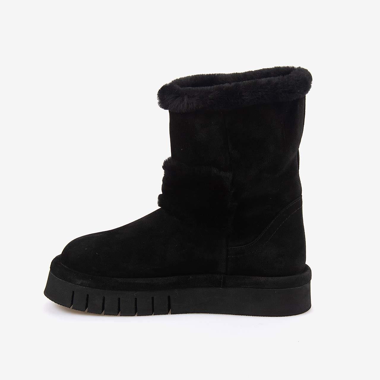 Günlük BotRougeRouge Hakiki Deri İçi Kürklü Kadın Bot 1070-1