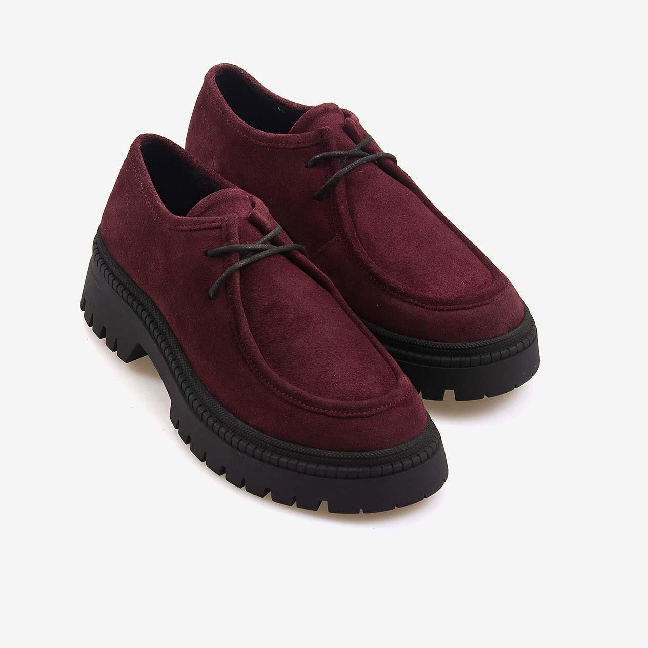 GünlükRougeRouge Hakiki Deri Kadın Bağcıklı Günlük Ayakkabı 51456-1