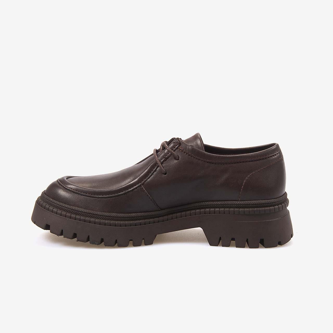 GünlükRougeRouge Hakiki Deri Kadın Bağcıklı Günlük Ayakkabı 51456-1