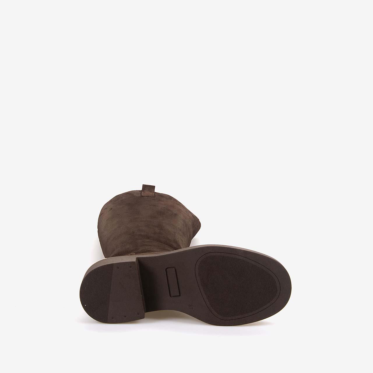 Günlük ÇizmeRougeRouge Hakiki Deri Kadın Kahverengi Süet Çizme 51426