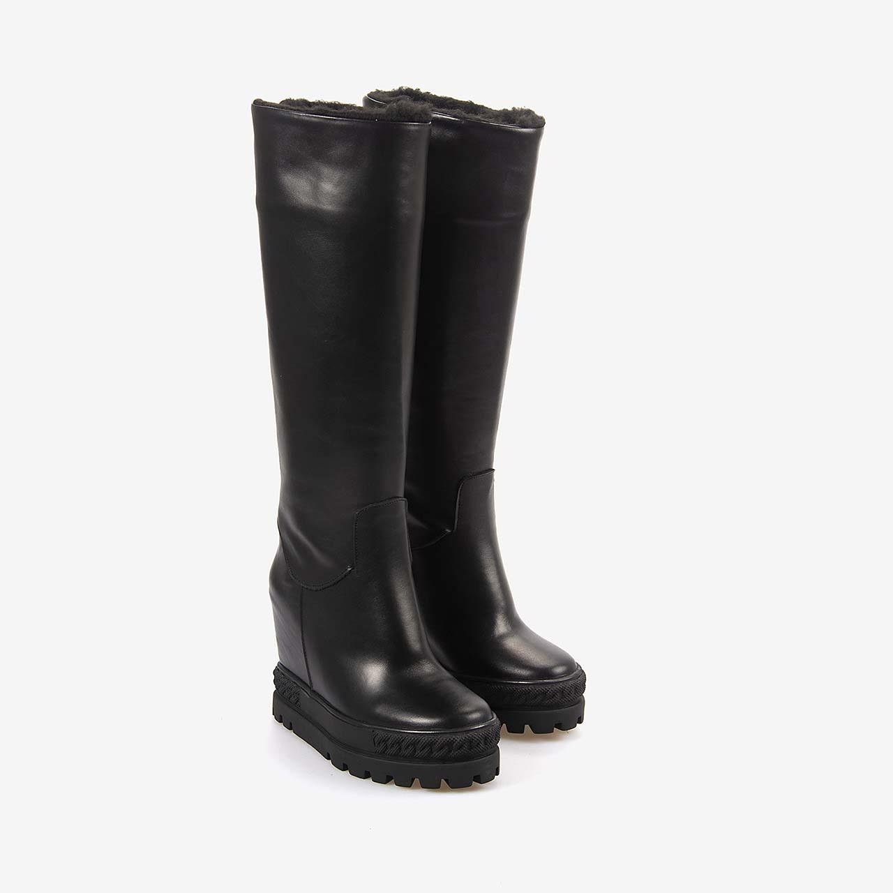 Günlük ÇizmeRougeRouge Hakiki Deri Kadın  Platform Topuk Çizme 44211