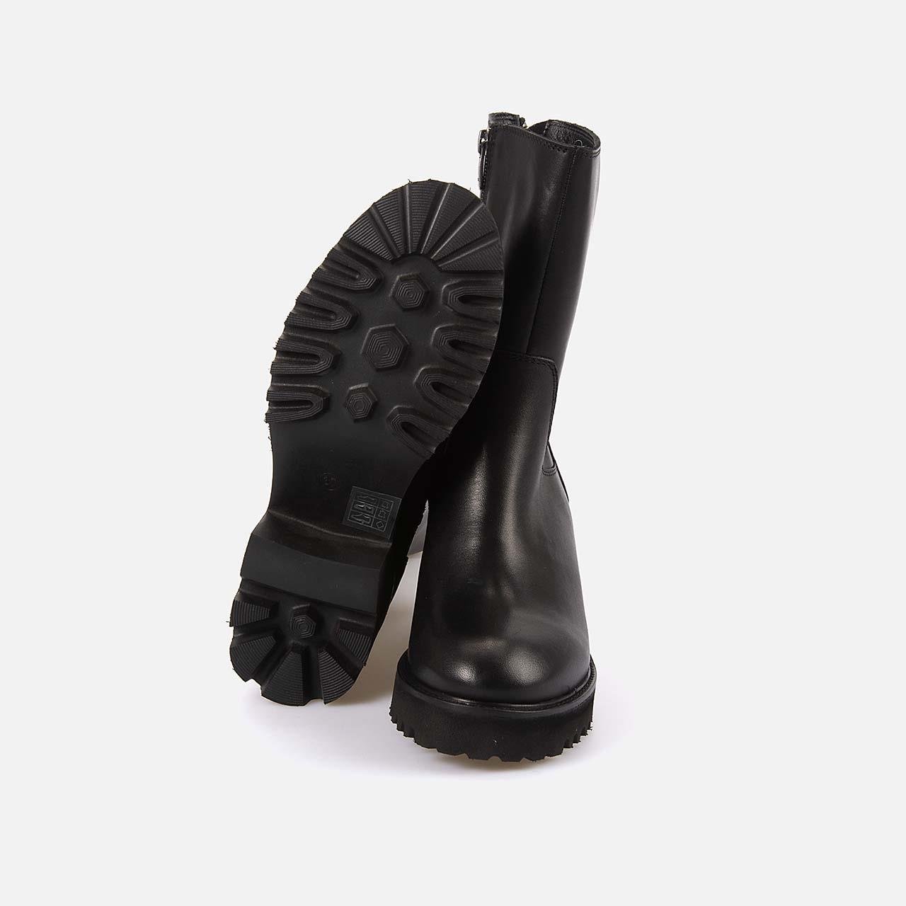 Günlük BotRougeRouge Hakiki Deri Kadın Topuklu Bot EVS2963