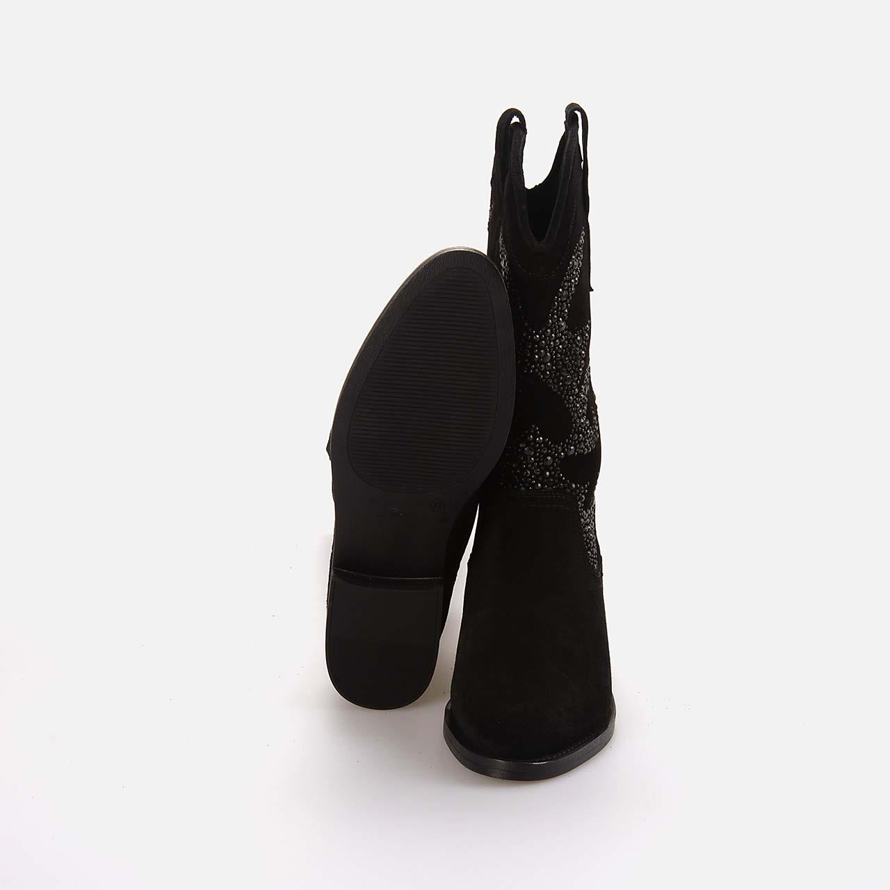 Western BotRougeRouge Hakiki Deri Süet Kadın Western Bot 197