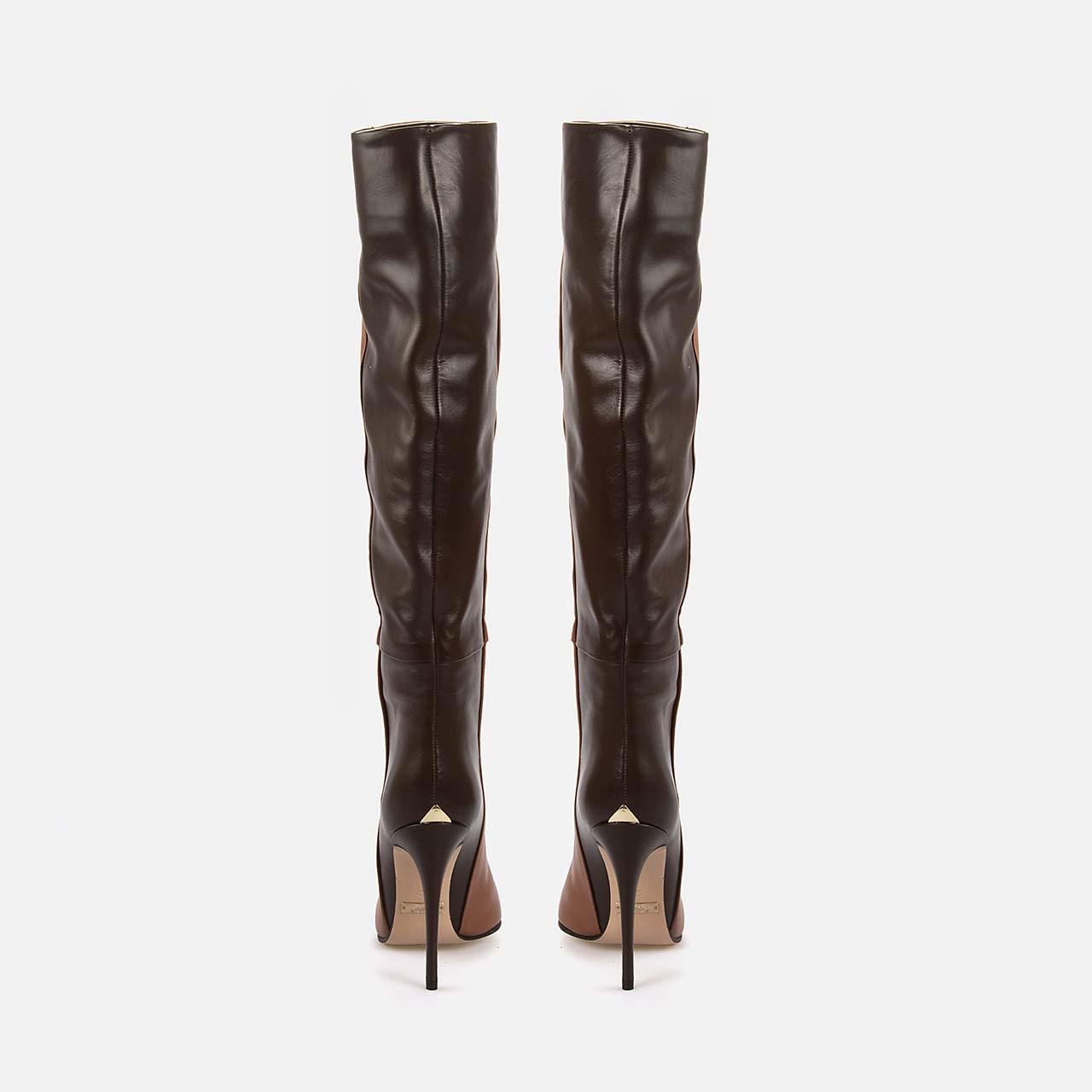 Günlük ÇizmeRougeRouge Hakiki Deri Uzun Topuklu Kadın Klasik Çizme 27584