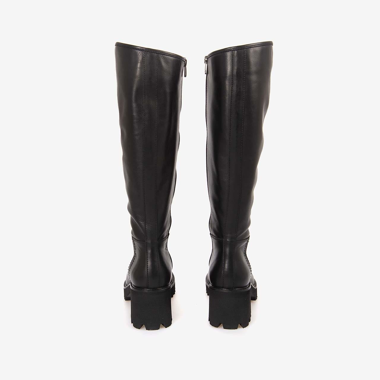 Günlük ÇizmeRougeRouge Kadın Hakiki Deri Siyah Günlük Çizme EVS5032