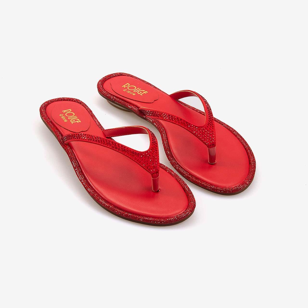 TerlikRougeRouge Kadın Taşlı Terlik R1-5