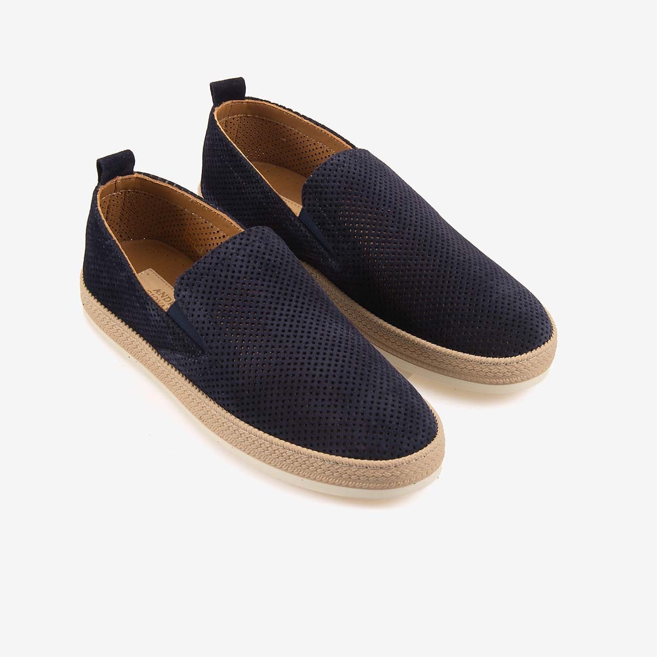 Andrea Giovanni Erkek Kauçuk Taban Süet Perfore Casual Loafer 5187