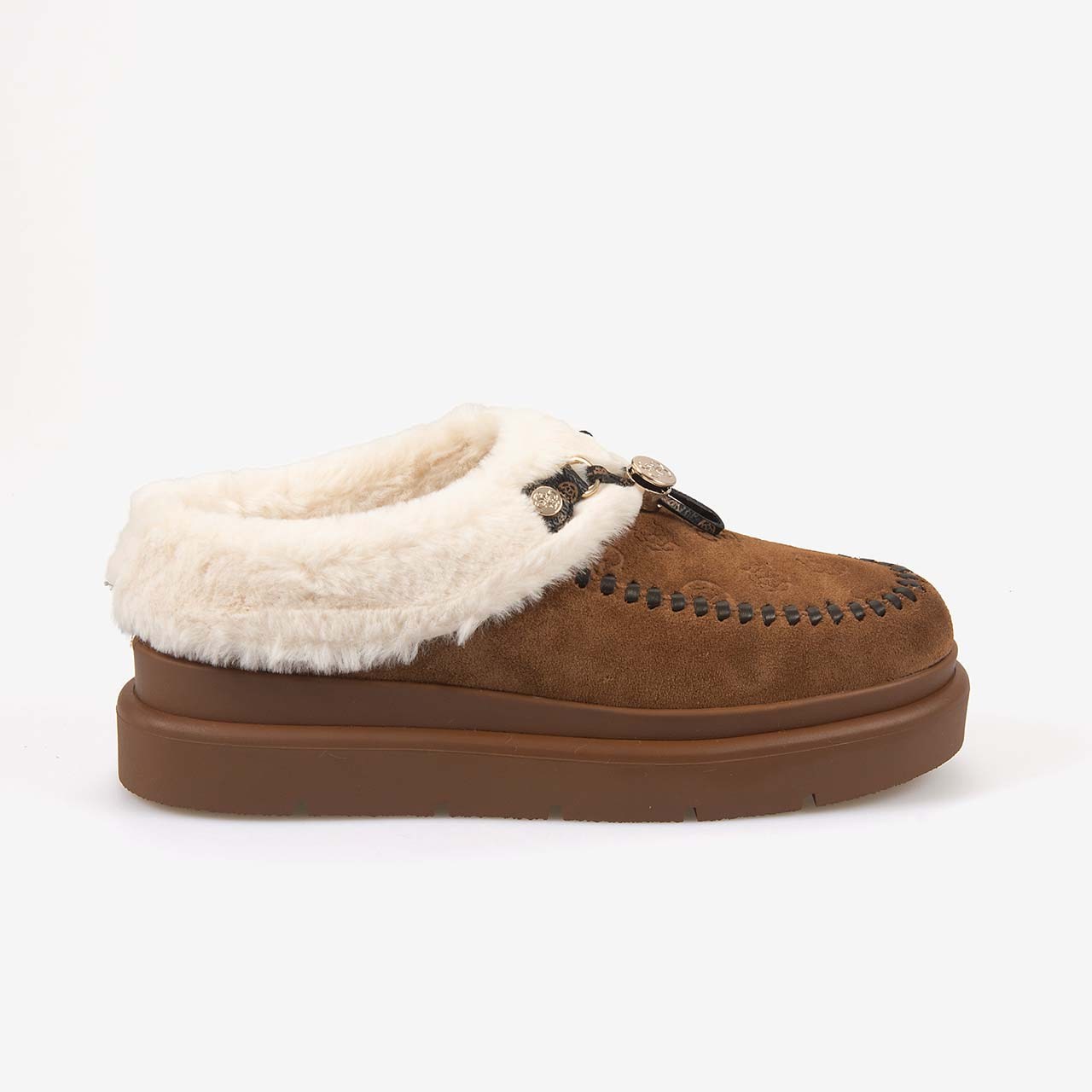 Guess Kadın Vegan Süet Sabo Terlik FLFKEYLEA19