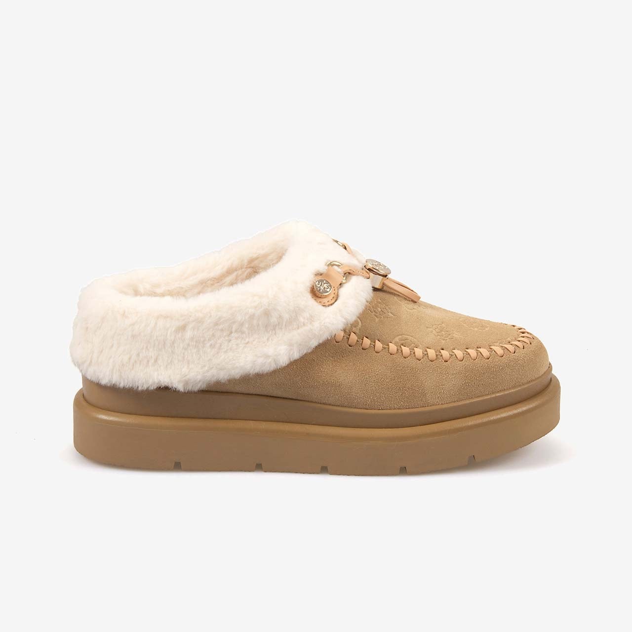 Guess Kadın Vegan Süet Sabo Terlik FLFKEYLEA19