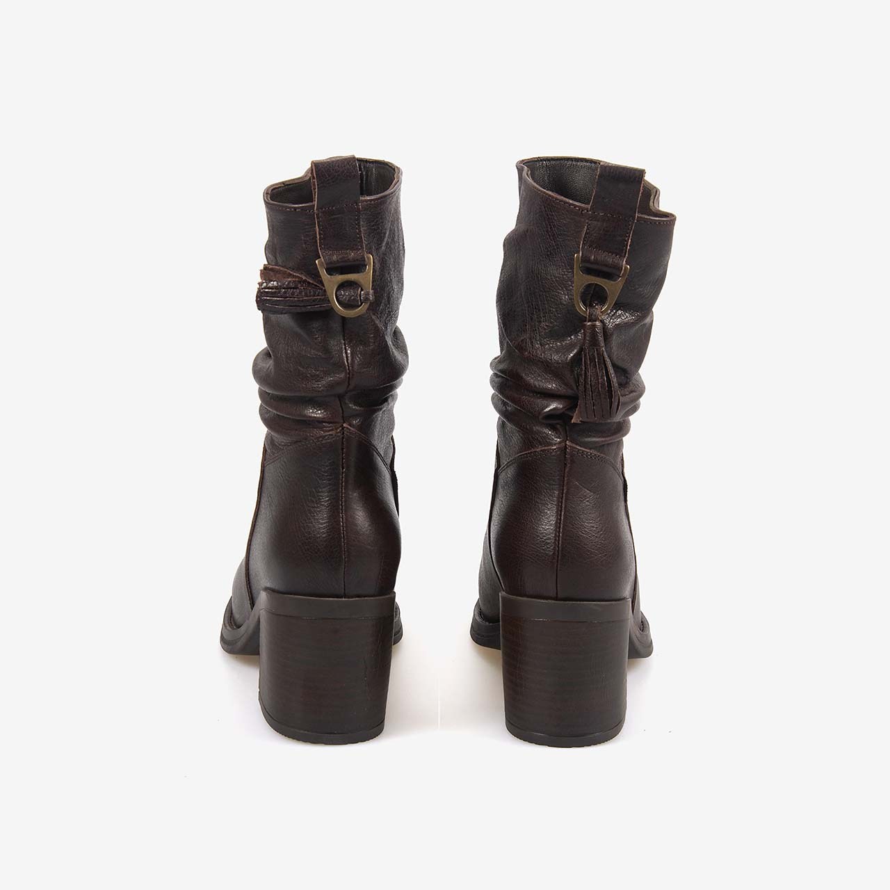 Hawen Angels Kadın 7cm Kauçuk Taban Hakiki Deri Bot 71455