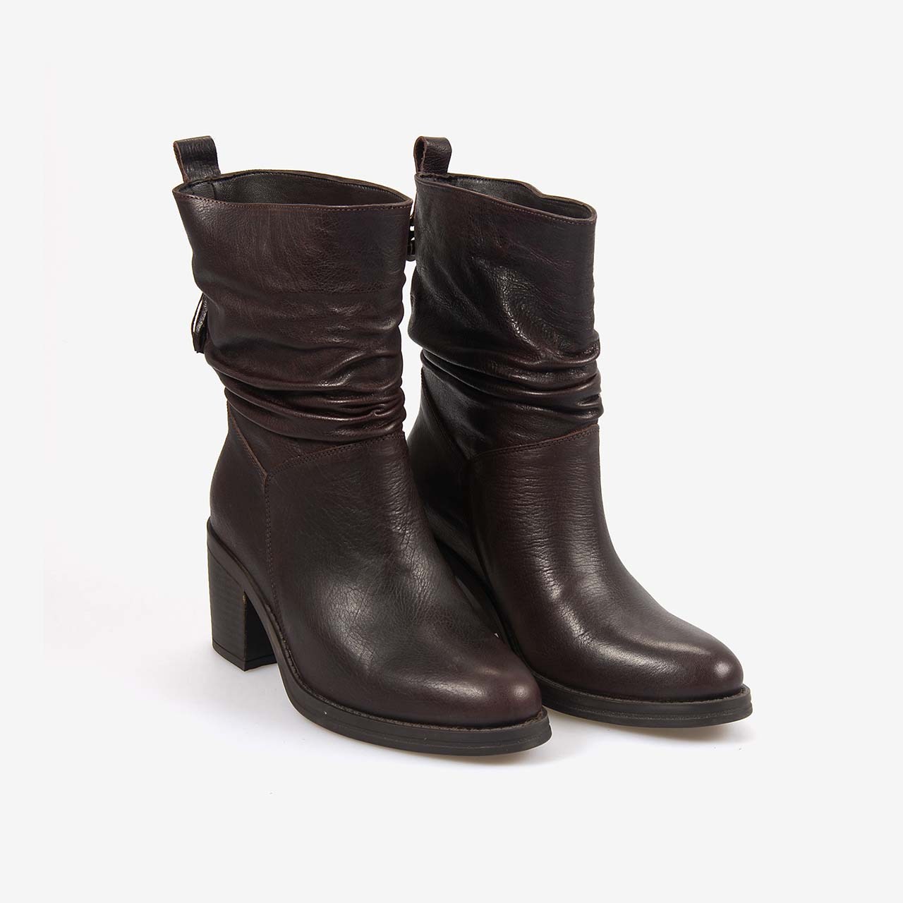 Hawen Angels Kadın 7cm Kauçuk Taban Hakiki Deri Bot 71455