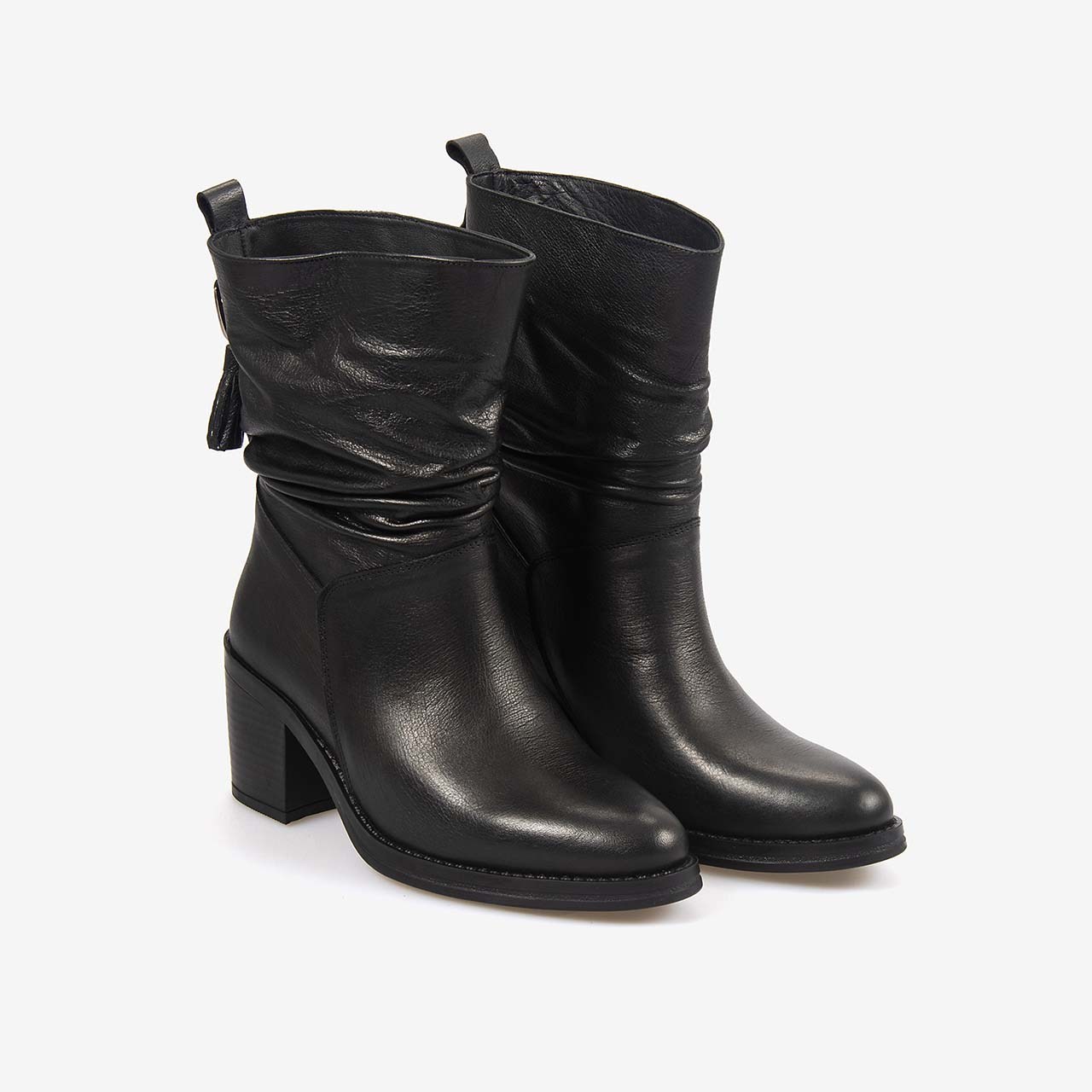 Hawen Angels Kadın 7cm Kauçuk Taban Hakiki Deri Bot 71455