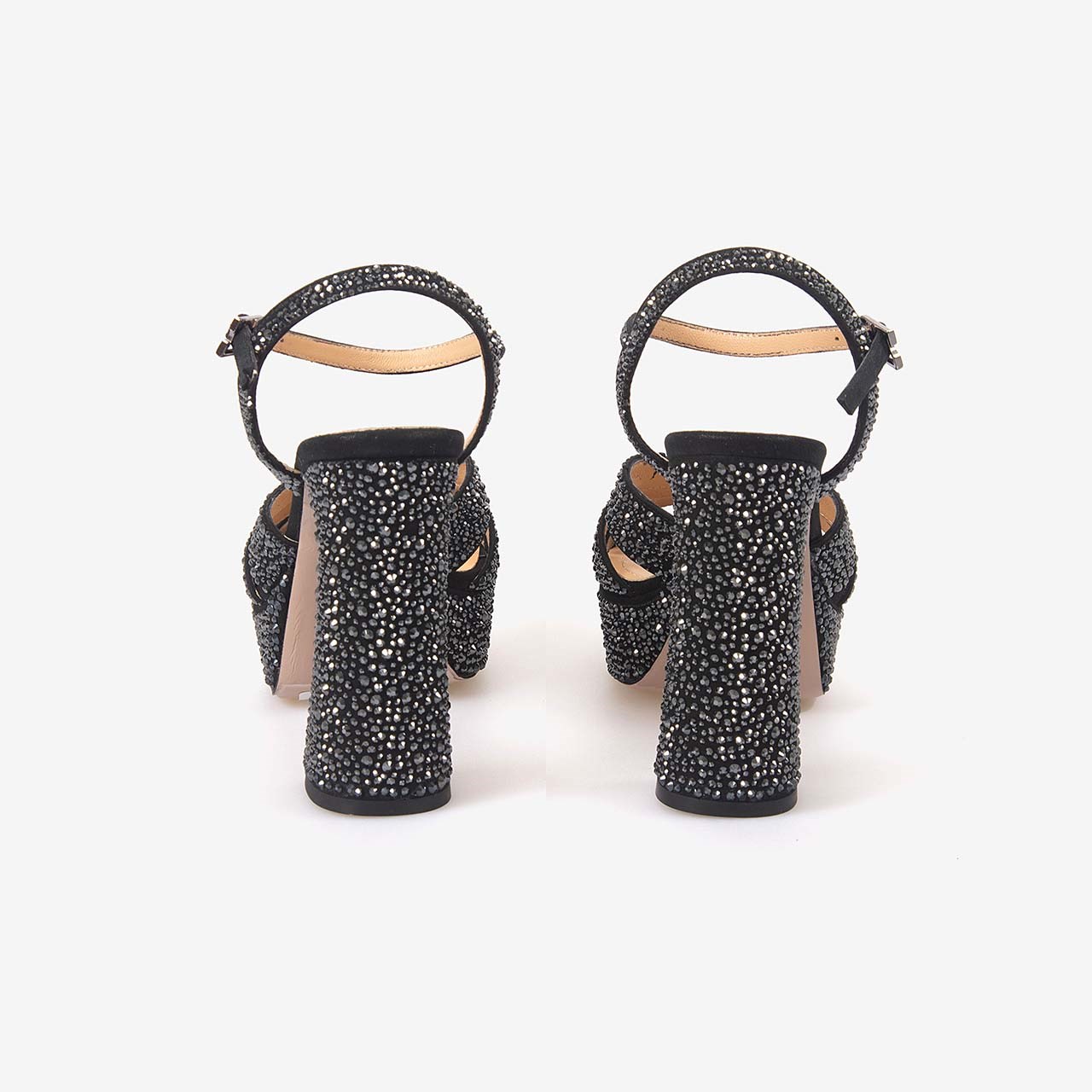 Hawen Angels Kadın Saten 12,5 cm Platform Topuklu Taşlı Gece & Abiye Ayakkabı 380-75