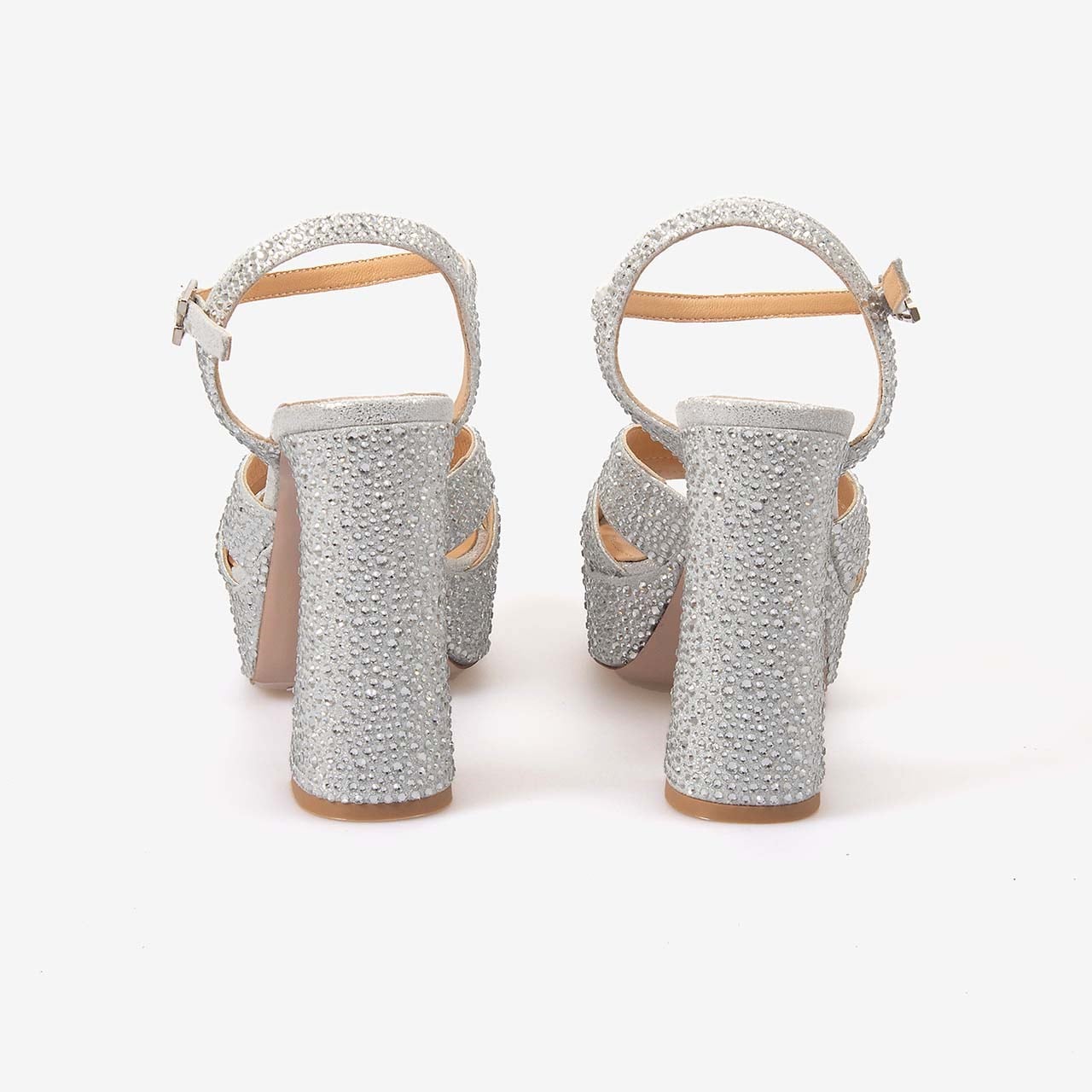 Hawen Angels Kadın Saten 12,5 cm Platform Topuklu Taşlı Gece & Abiye Ayakkabı 380-75