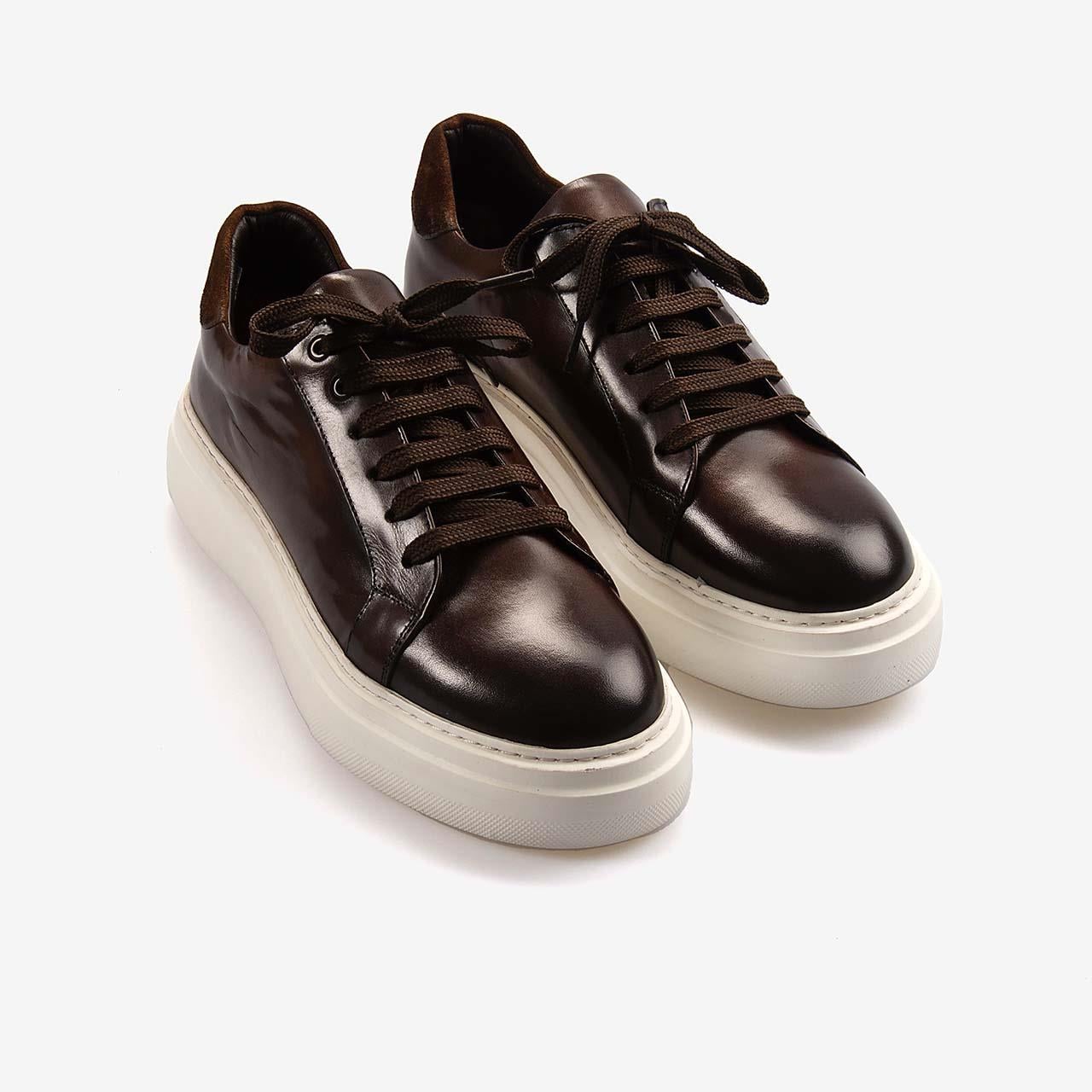 Mocassini Hakiki Deri Erkek Bağcıklı Kalın Taban Spor & Sneaker 35110