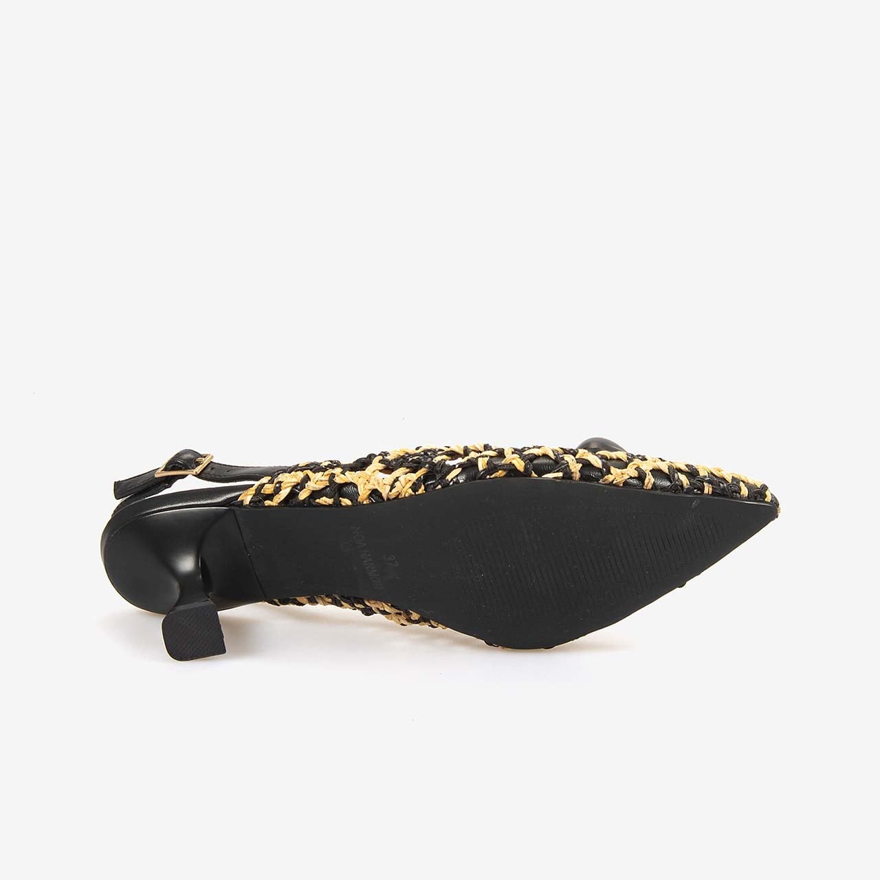 Noa Harmon Kadın Örgü SlingBack 5,5cm Sivri Burun Topuklu Ayakkabı 10342
