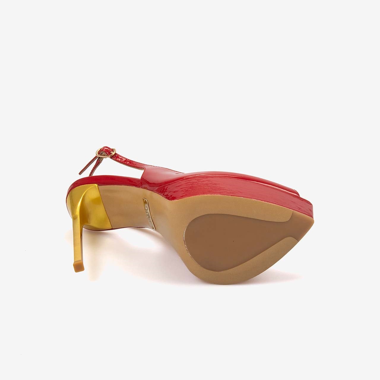 Rouge Kadın Enjeksiyon Kösele Taban Slingback 14,5cm İnce Topuklu Gece & Abiye Ayakkabı 7608