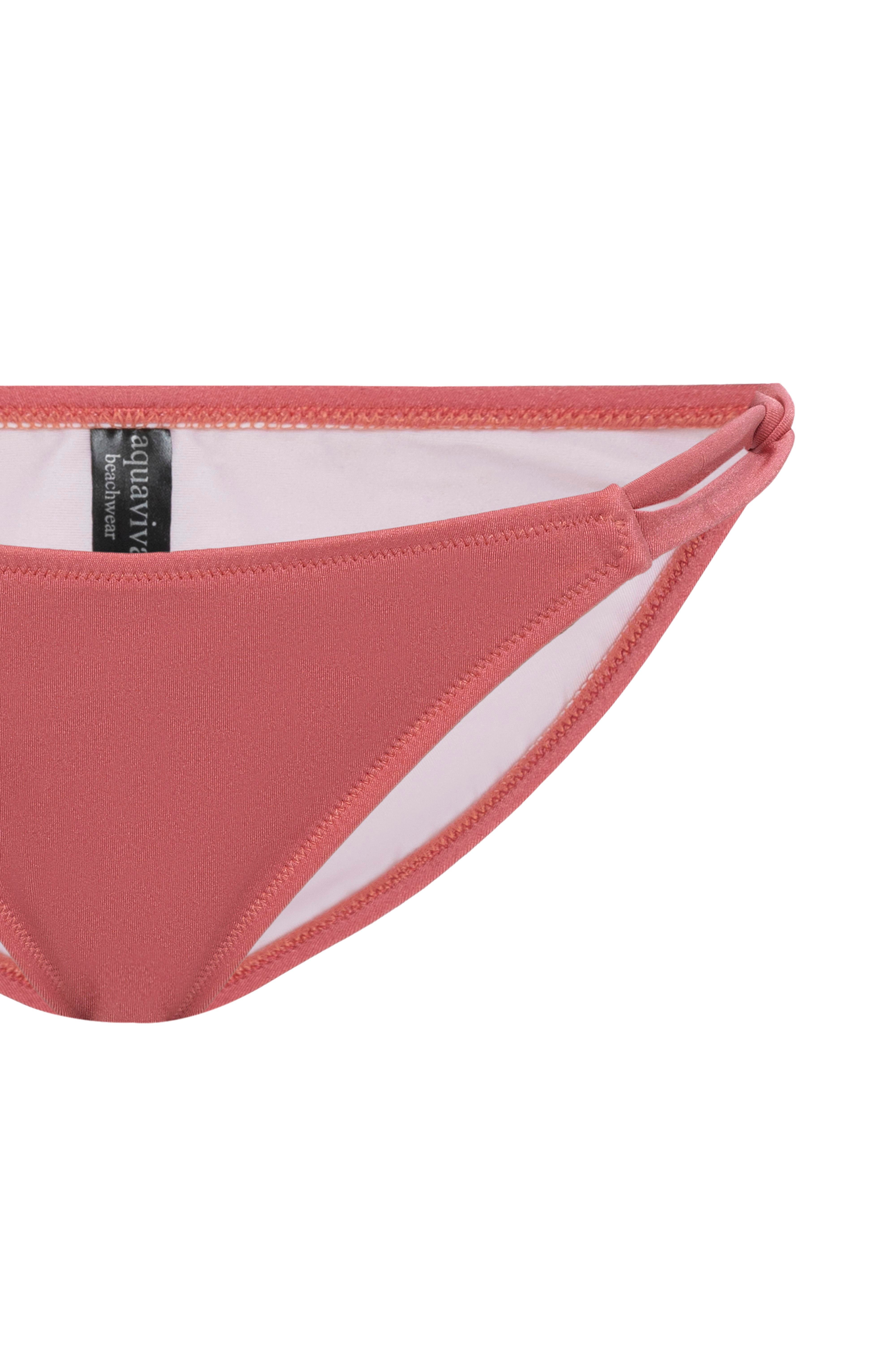 AQUAVİVA Kadın Gül Kurusu İzabella Gold Aksesuarlı Üçgen Bikini Takımı