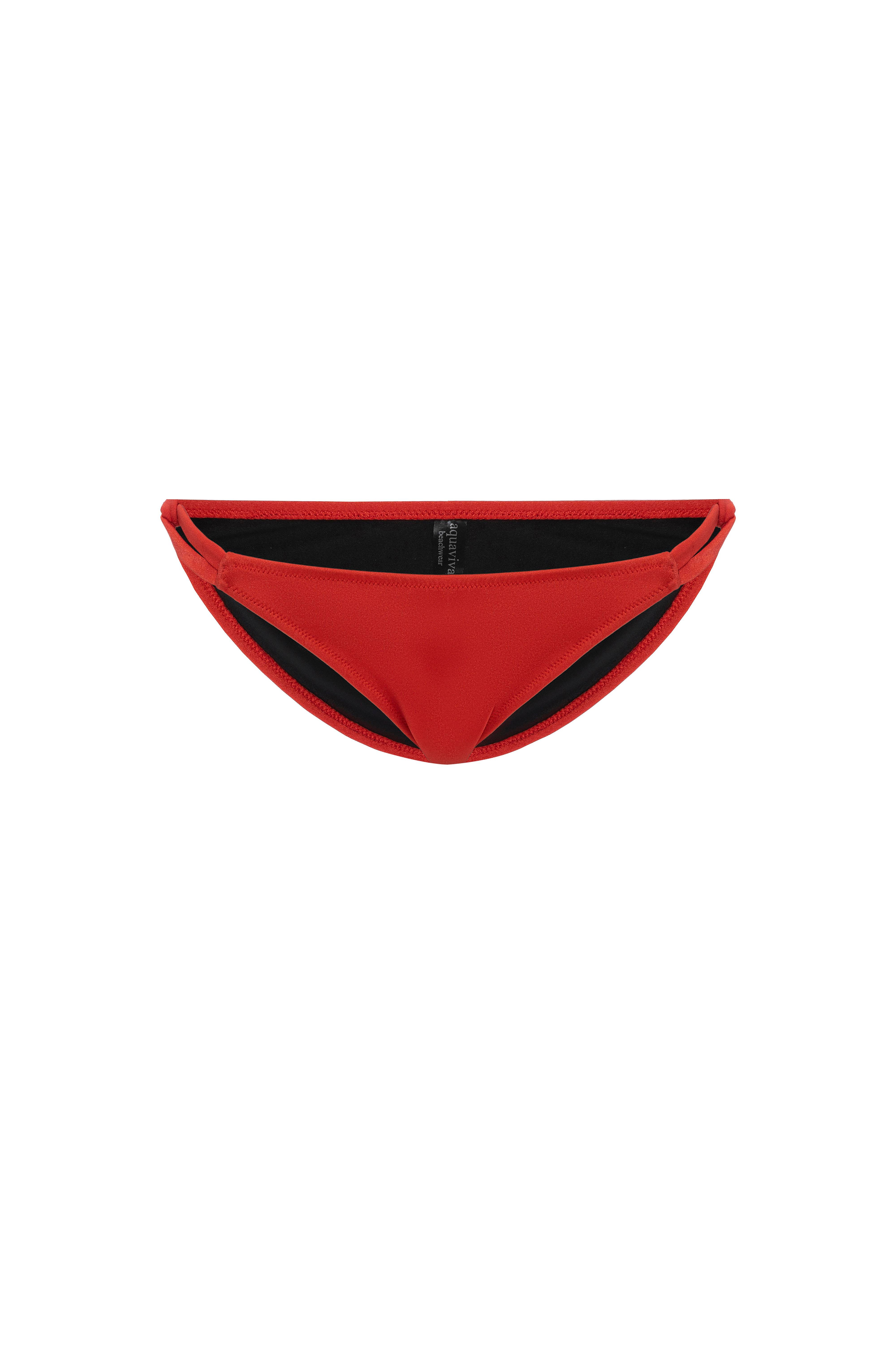 AQUAVİVA Kadın Kırmızı İzabella Gold Aksesuarlı Üçgen Bikini Takımı