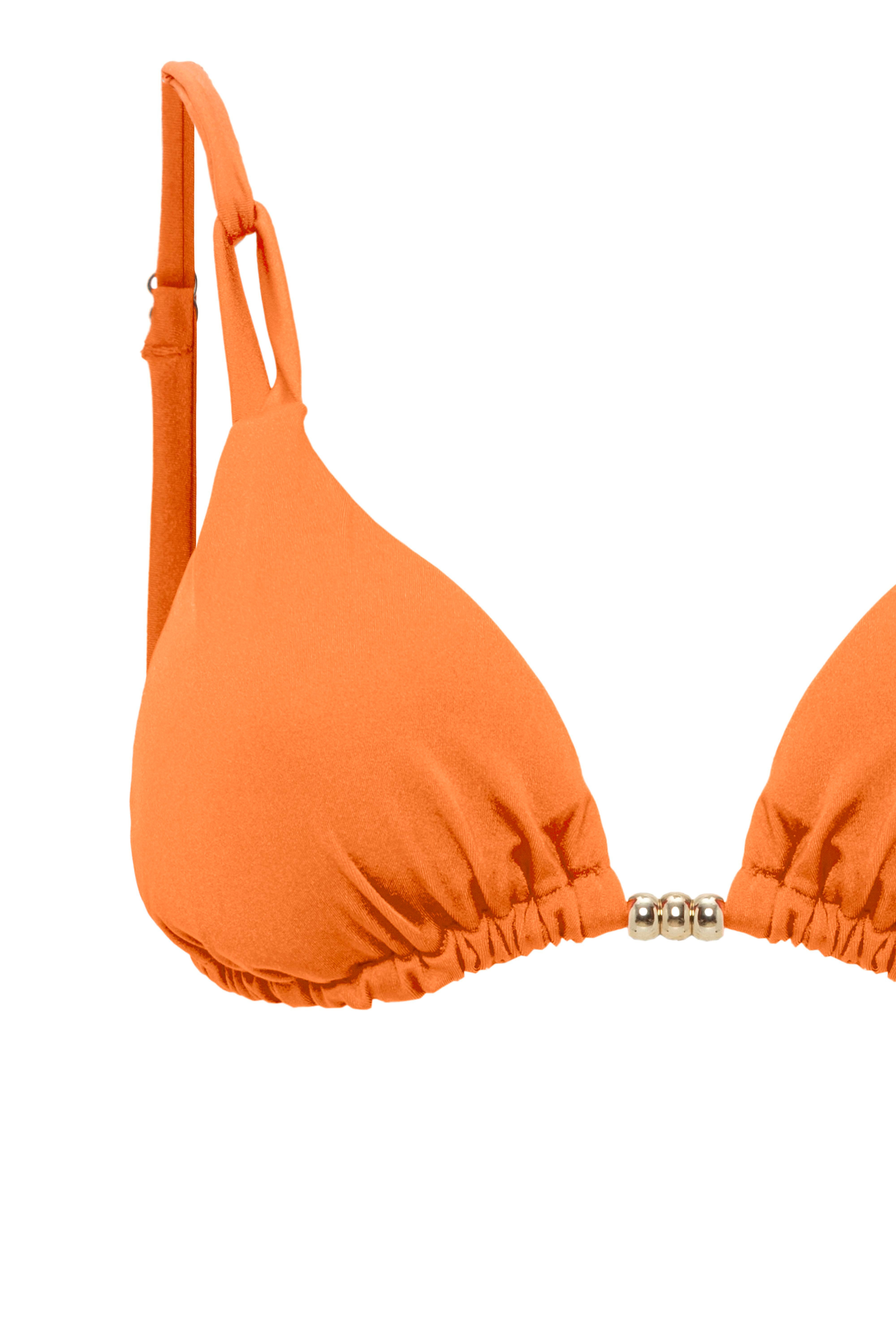 AQUAVİVA Kadın Nar Çiçegi  İzabella Gold Aksesuarlı Üçgen Bikini Takımı
