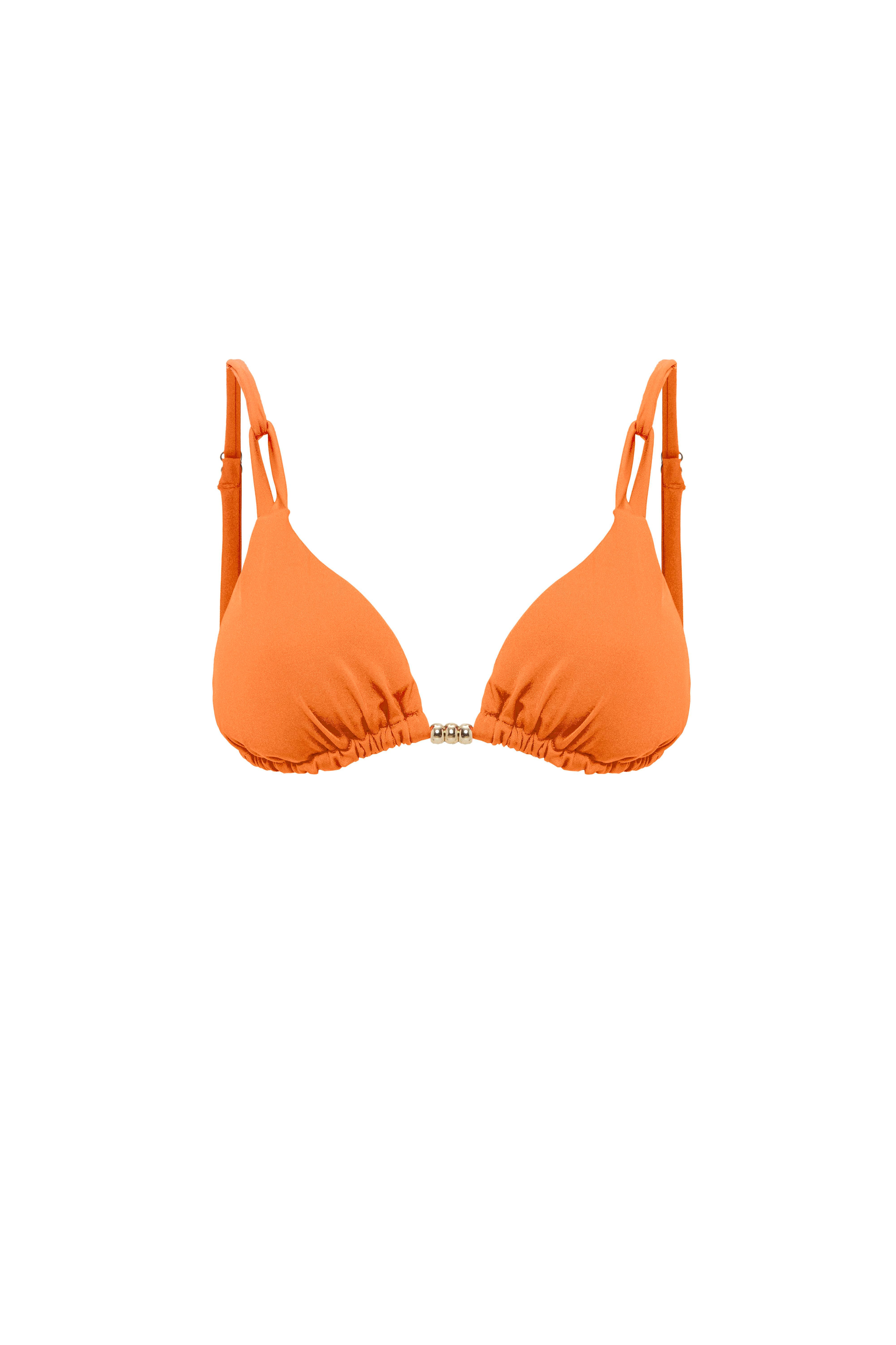 AQUAVİVA Kadın Nar Çiçegi  İzabella Gold Aksesuarlı Üçgen Bikini Takımı