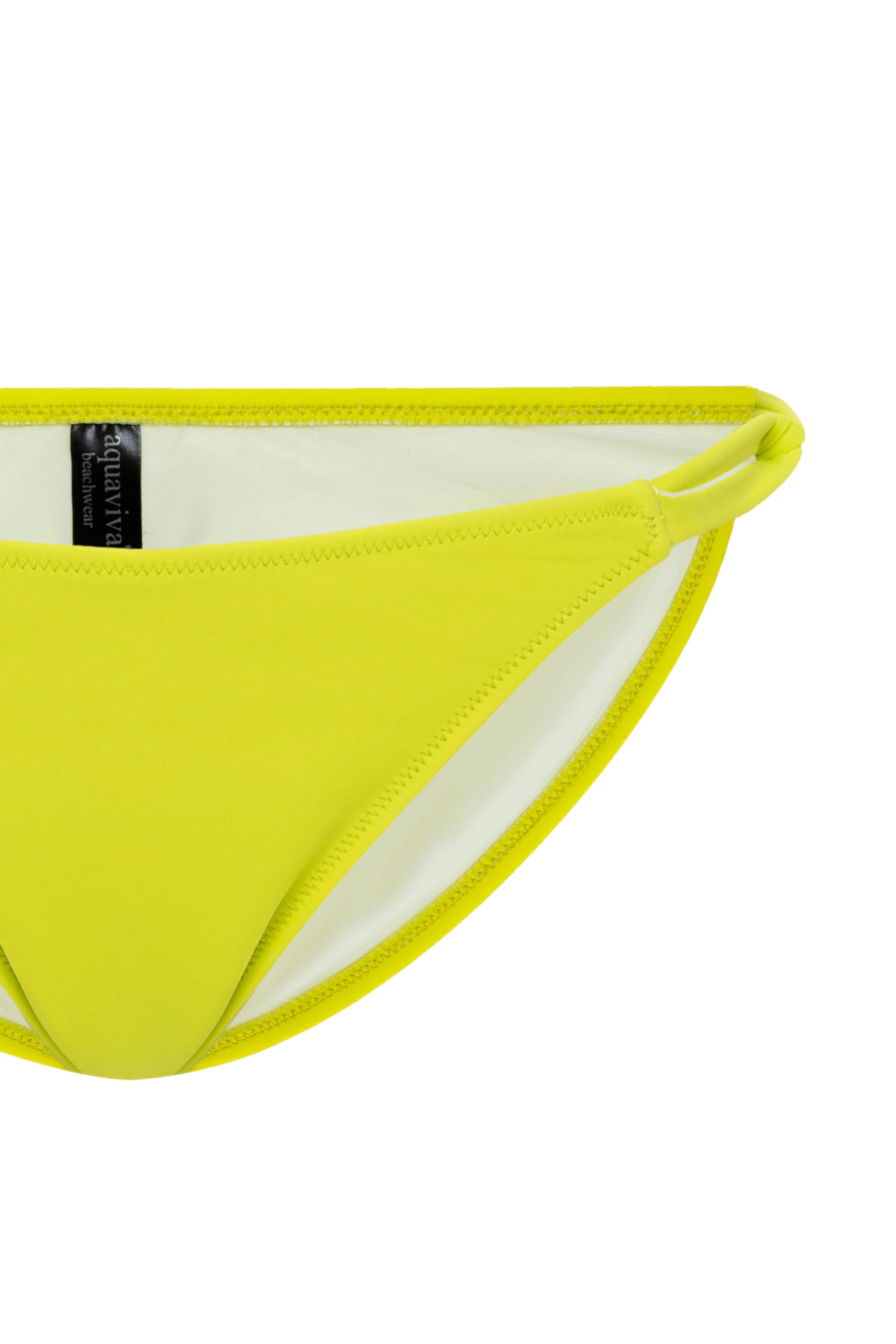 AQUAVİVA Kadın Neon Yeşil İzabella Gold Aksesuarlı Üçgen Bikini Takımı