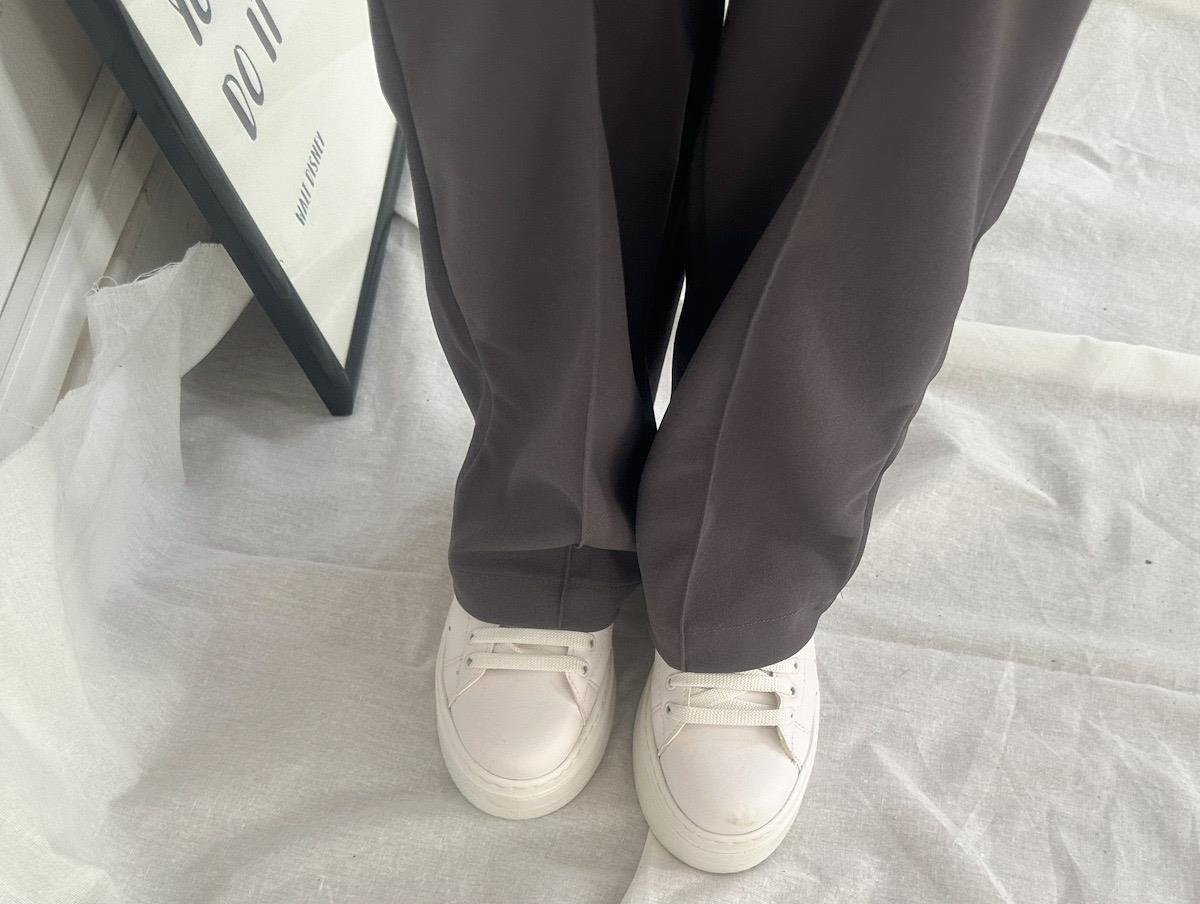  EVONA ÇIMALI PANTOLON GRİ