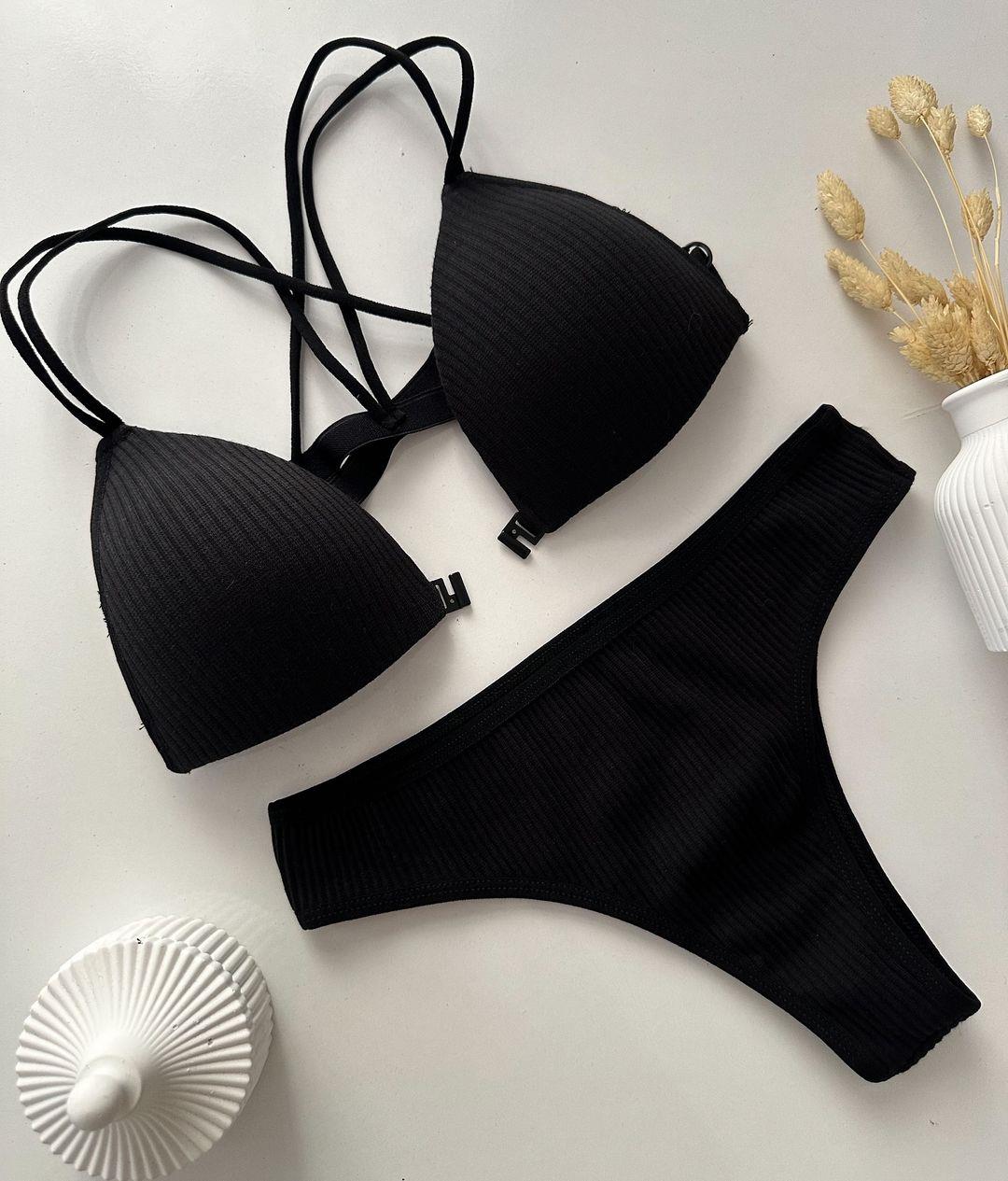 ADRIANA PUSH UP DOLGULU İÇ ÇAMAŞIRI TAKIM SİYAH