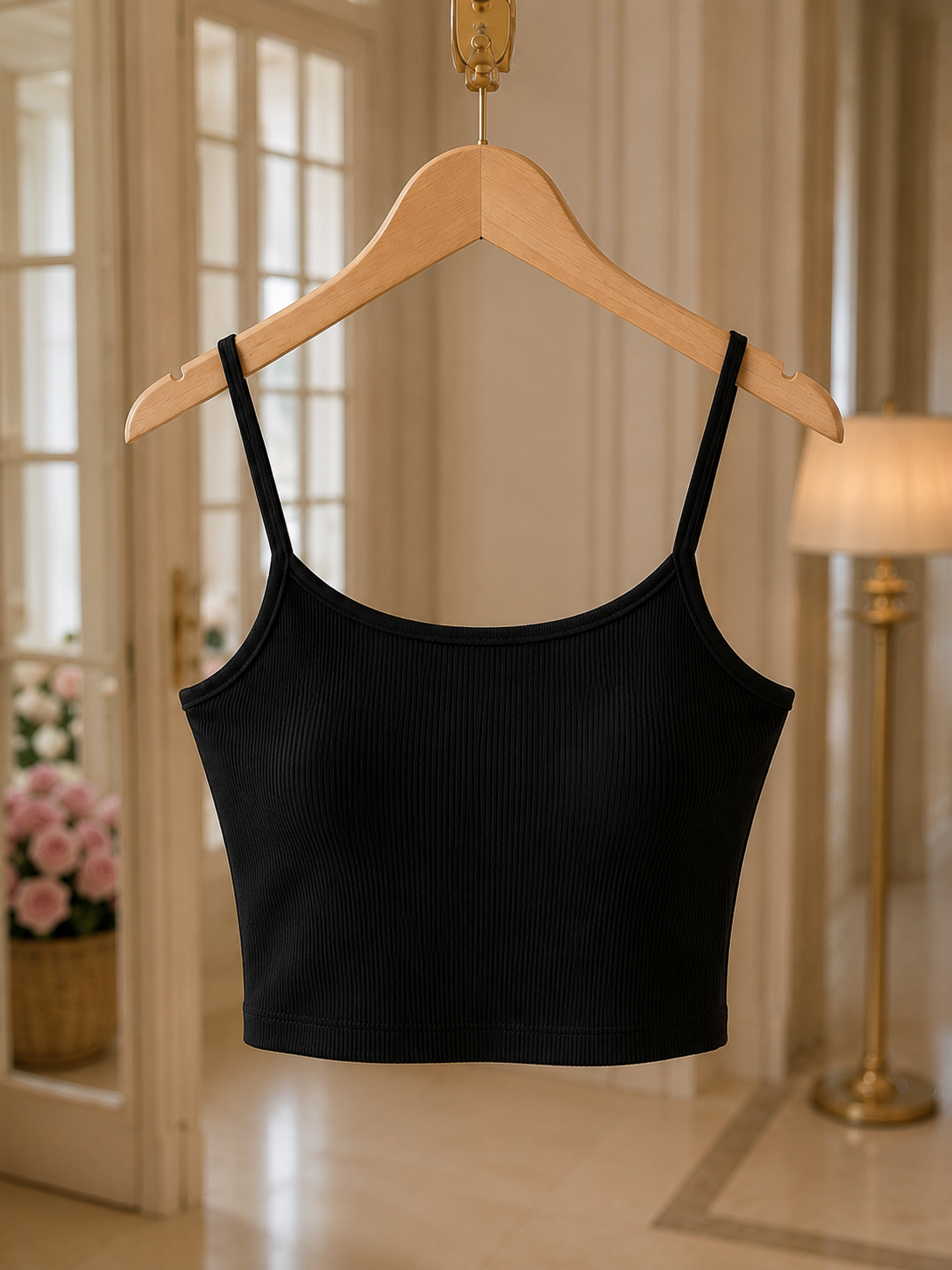 ALSY İP ASKILI CROP TOP