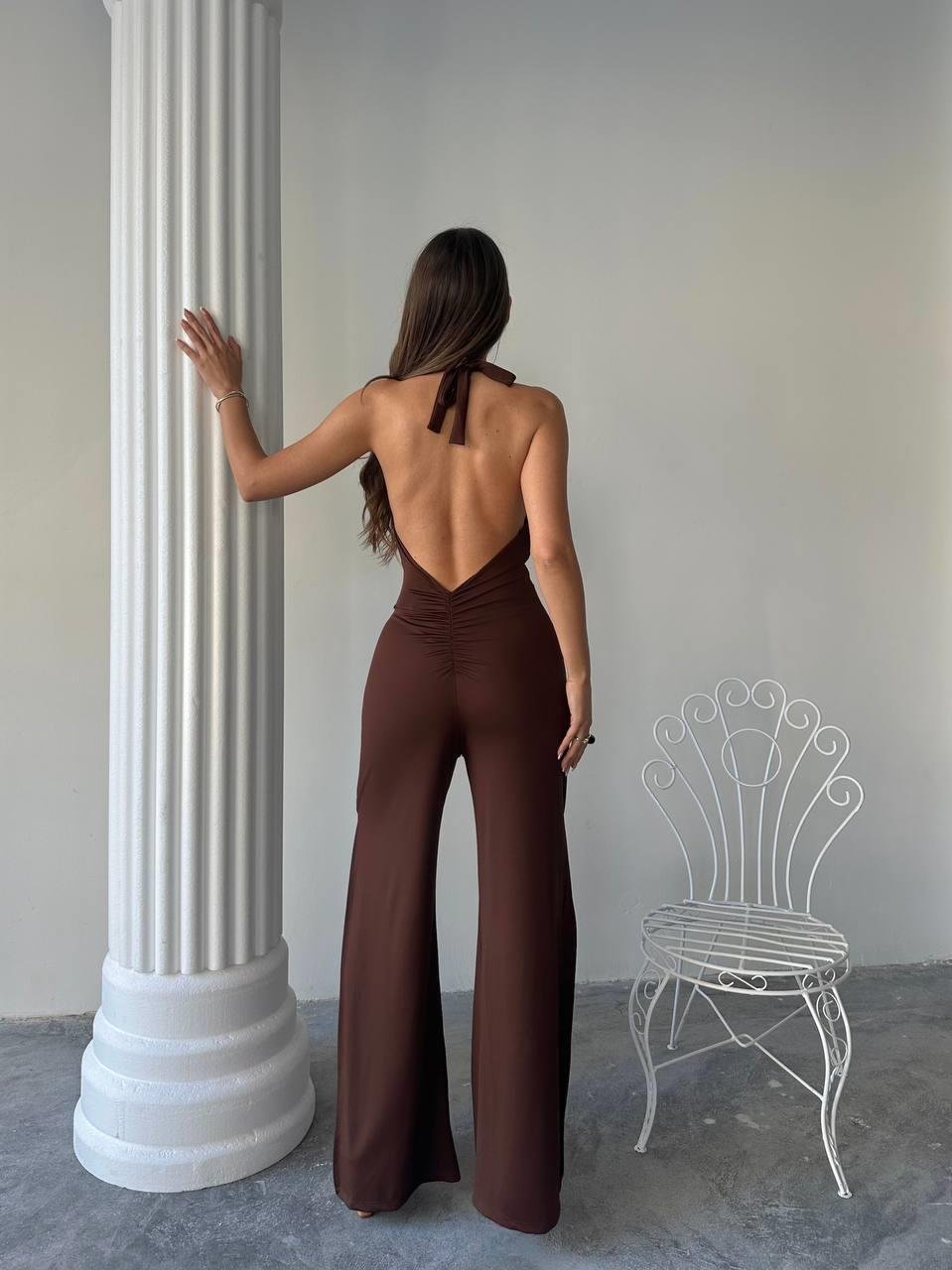 AMY SANDY YIRTMAÇLI TULUM KAHVERENGİ