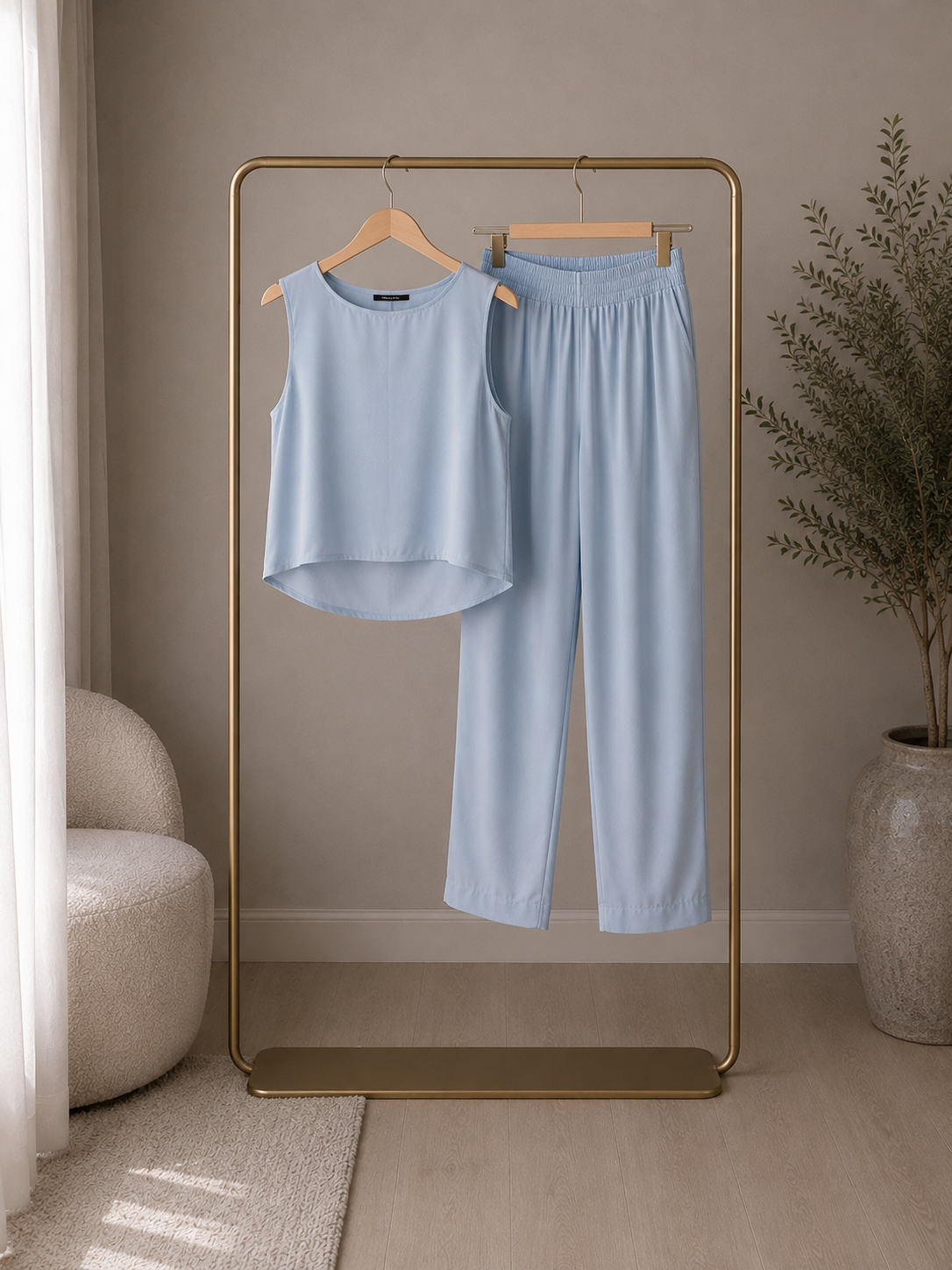 :ANBY BLUZ CEPLİ PANTOLON TAKIM