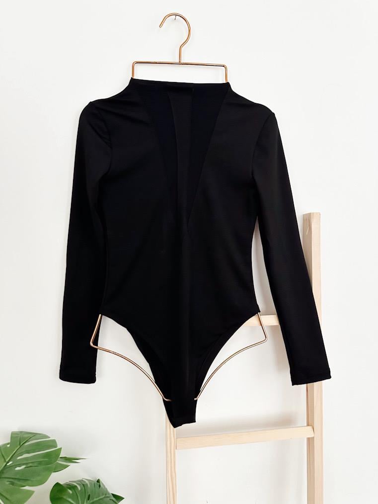 ANDY TÜL DETAY SANDY BODYSUIT SİYAH