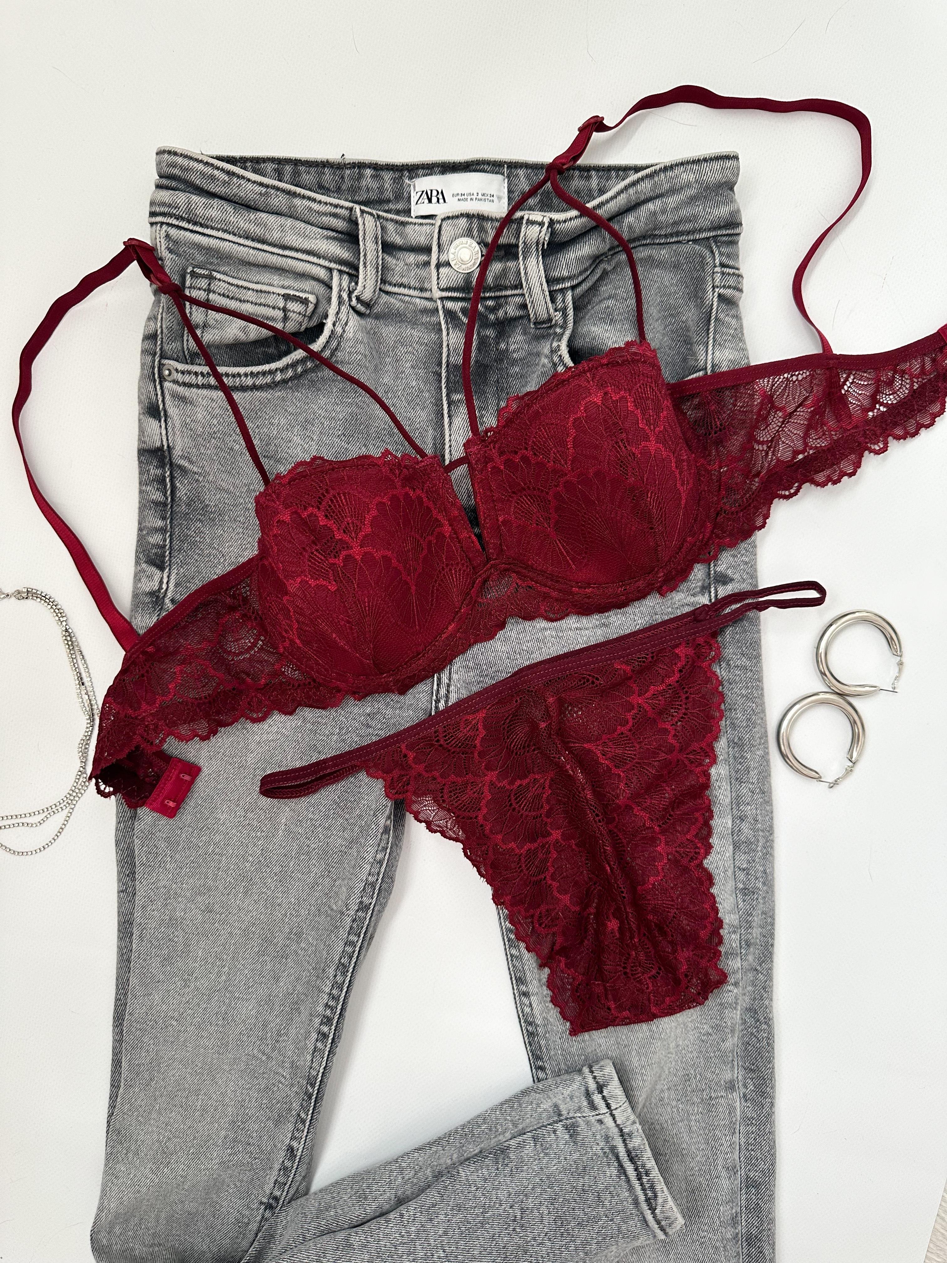 BABE DANTEL İÇ ÇAMAŞIRI TAKIM BORDO