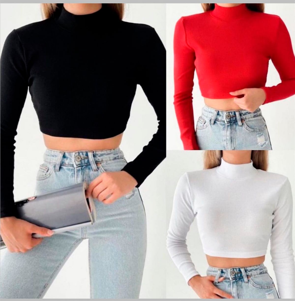 BASİC BALIKÇI CROP BLUZ