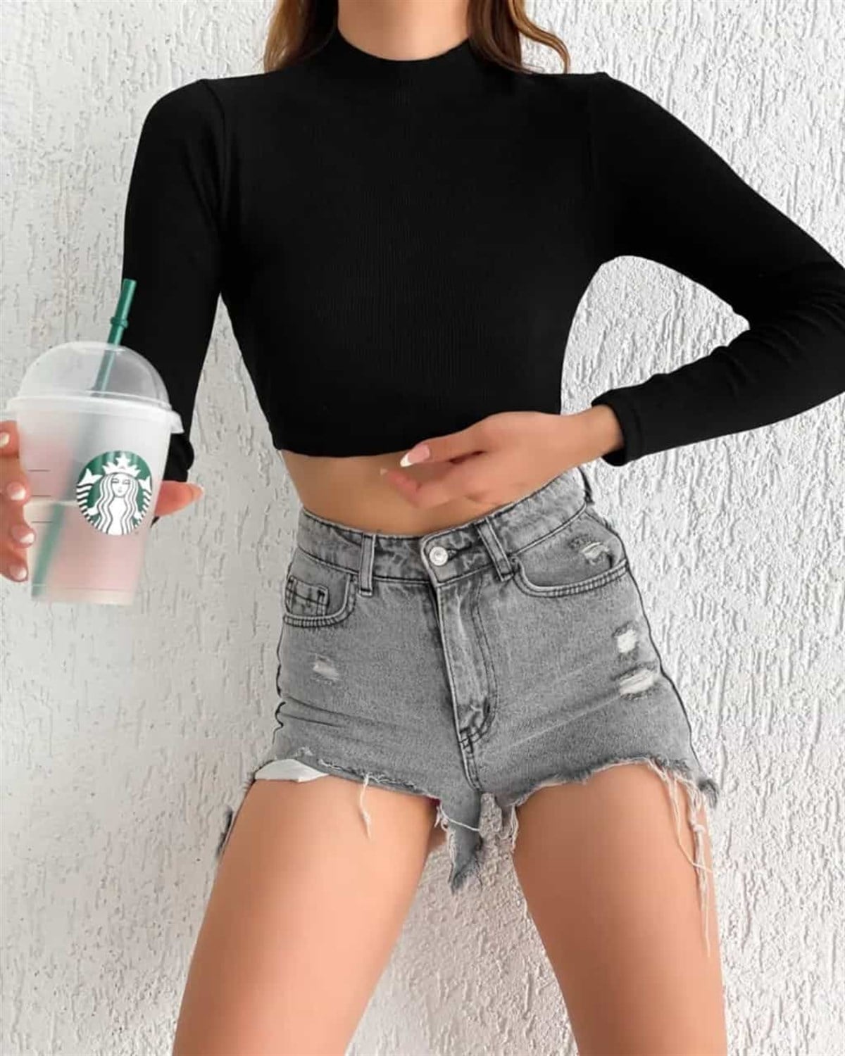 BASİC BALIKÇI CROP BLUZ