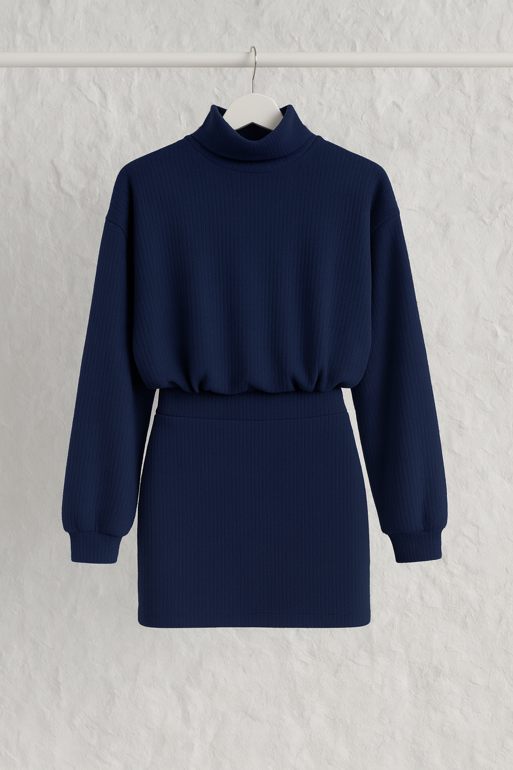 BEALISE YUMOŞ TRİKO ELBİSE (İÇ GÖSTERMEZ)SAKS