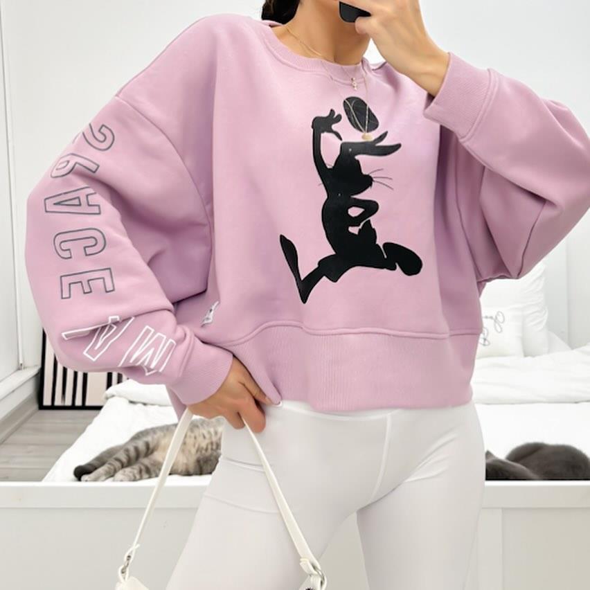 BGS OVERSIZE ŞARDONLU SWEAT 