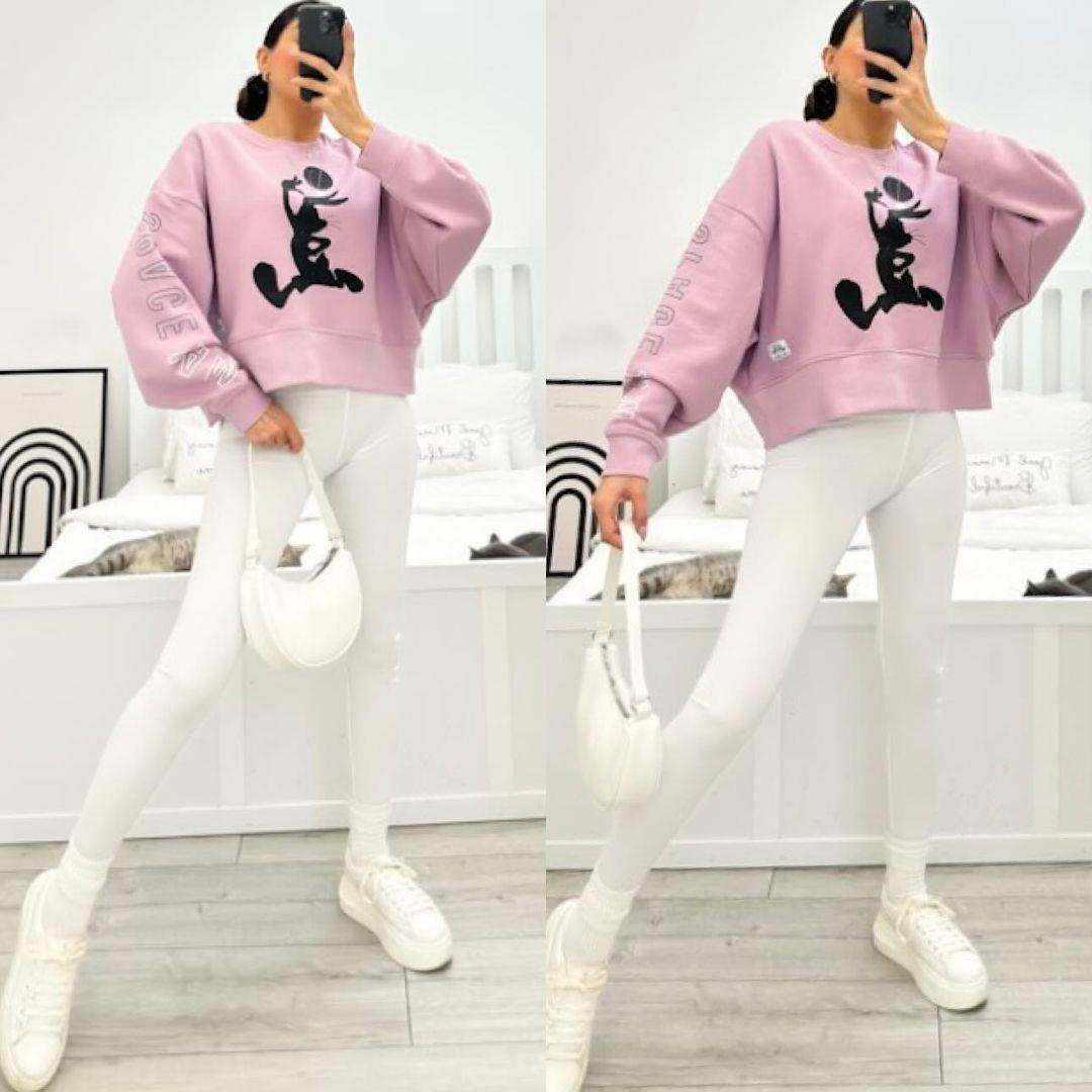 BGS OVERSIZE ŞARDONLU SWEAT 