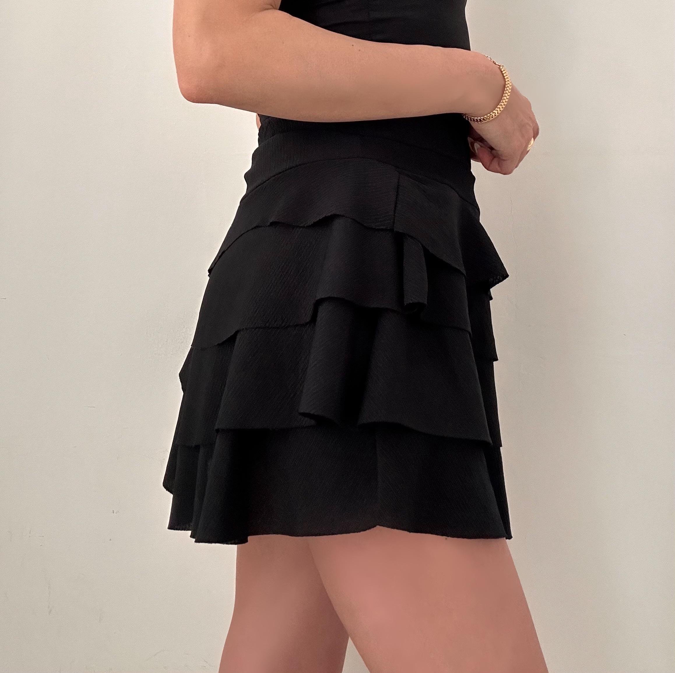 BROOKE ŞORTLU ETEK SİYAH
