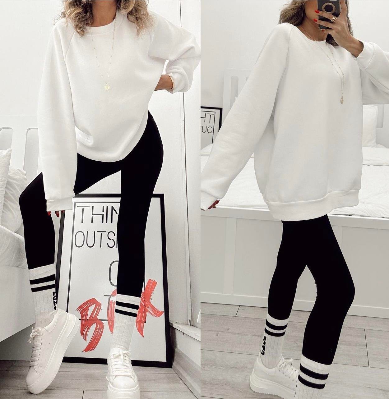 BSK OVERSIZE İÇİ ŞARDONLU SWEATSHIRT