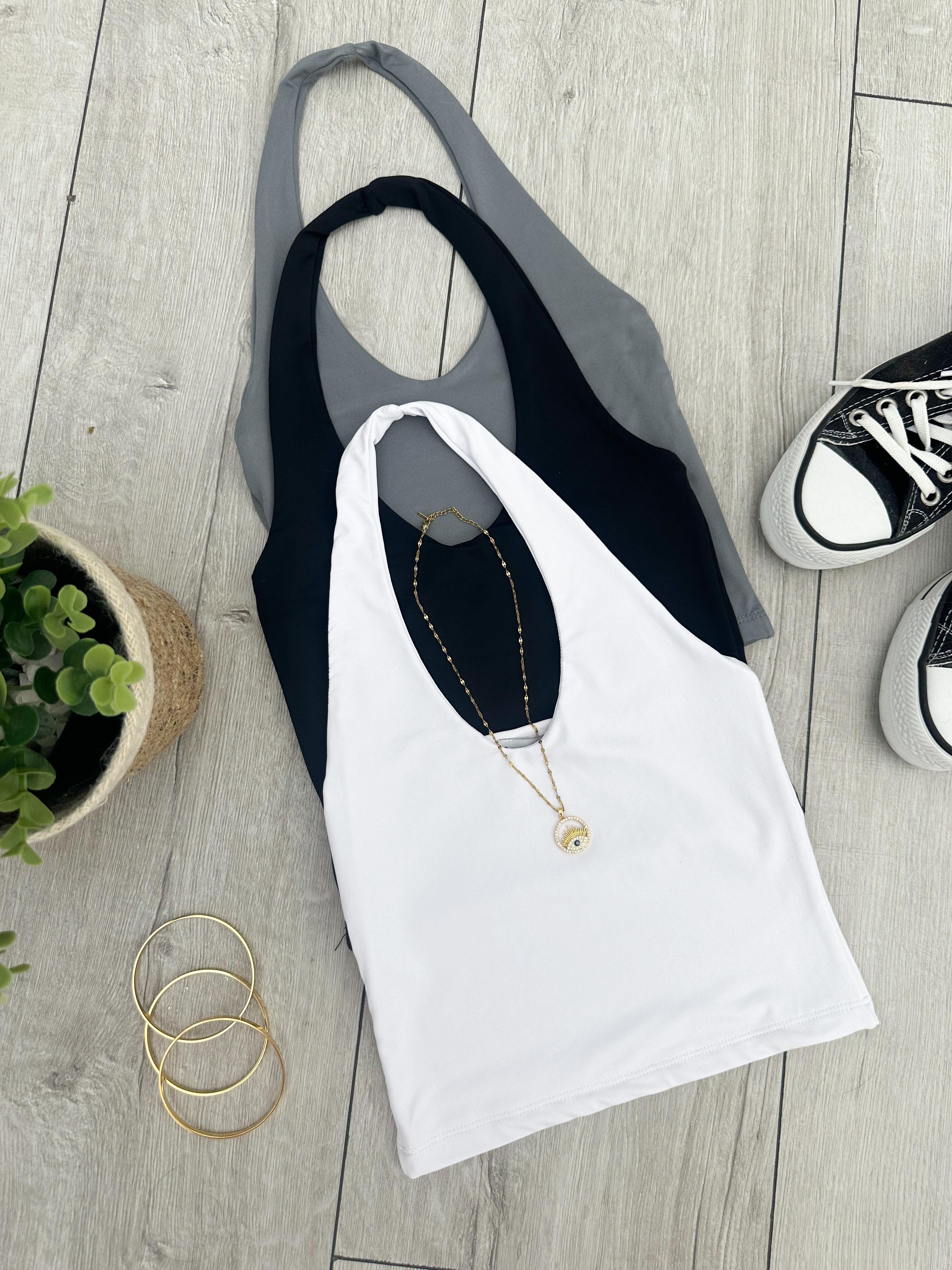 BSK SANDY BOYUNDAN GEÇMELİ BLUZ 