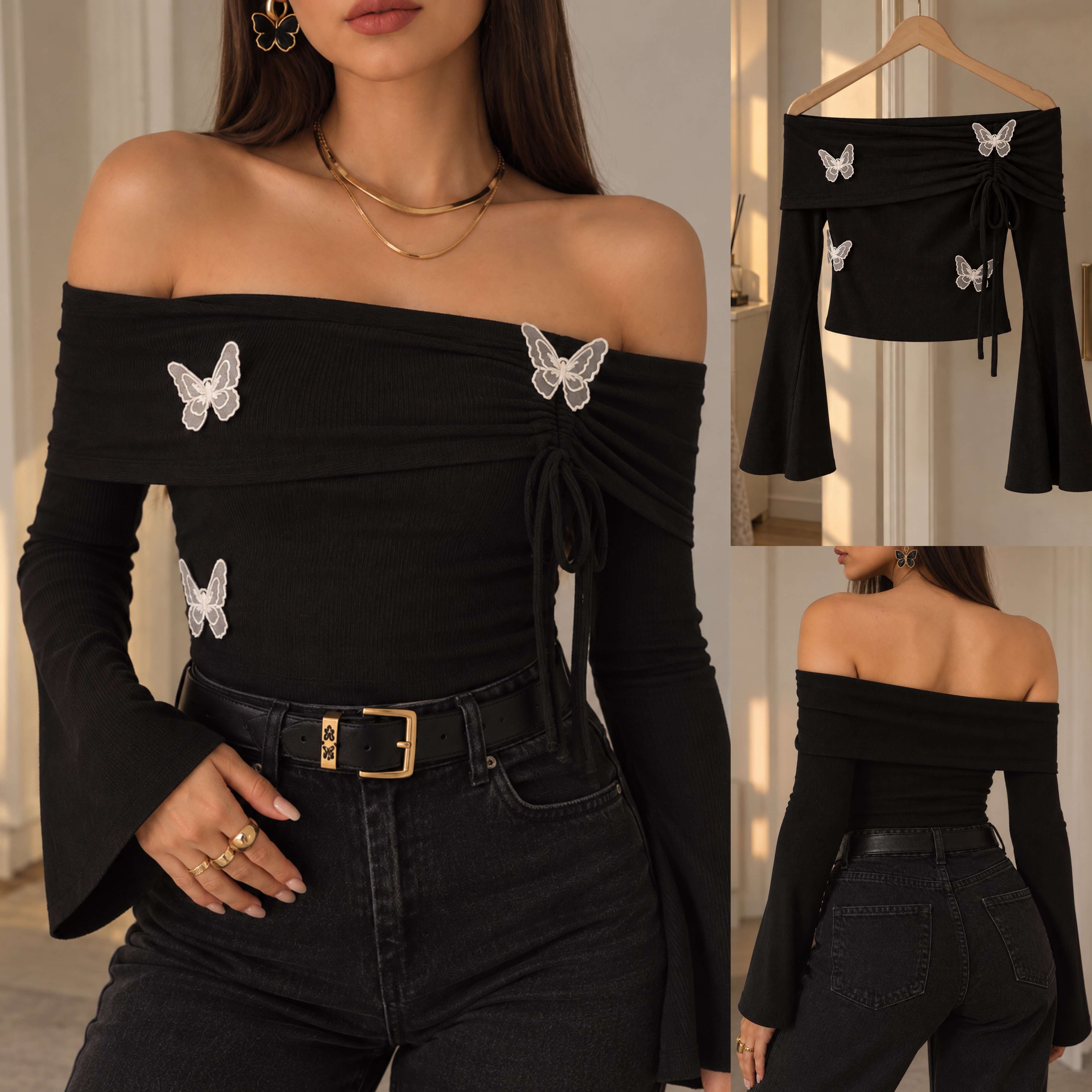 BTFLY KELEBEKLİ BLUZ