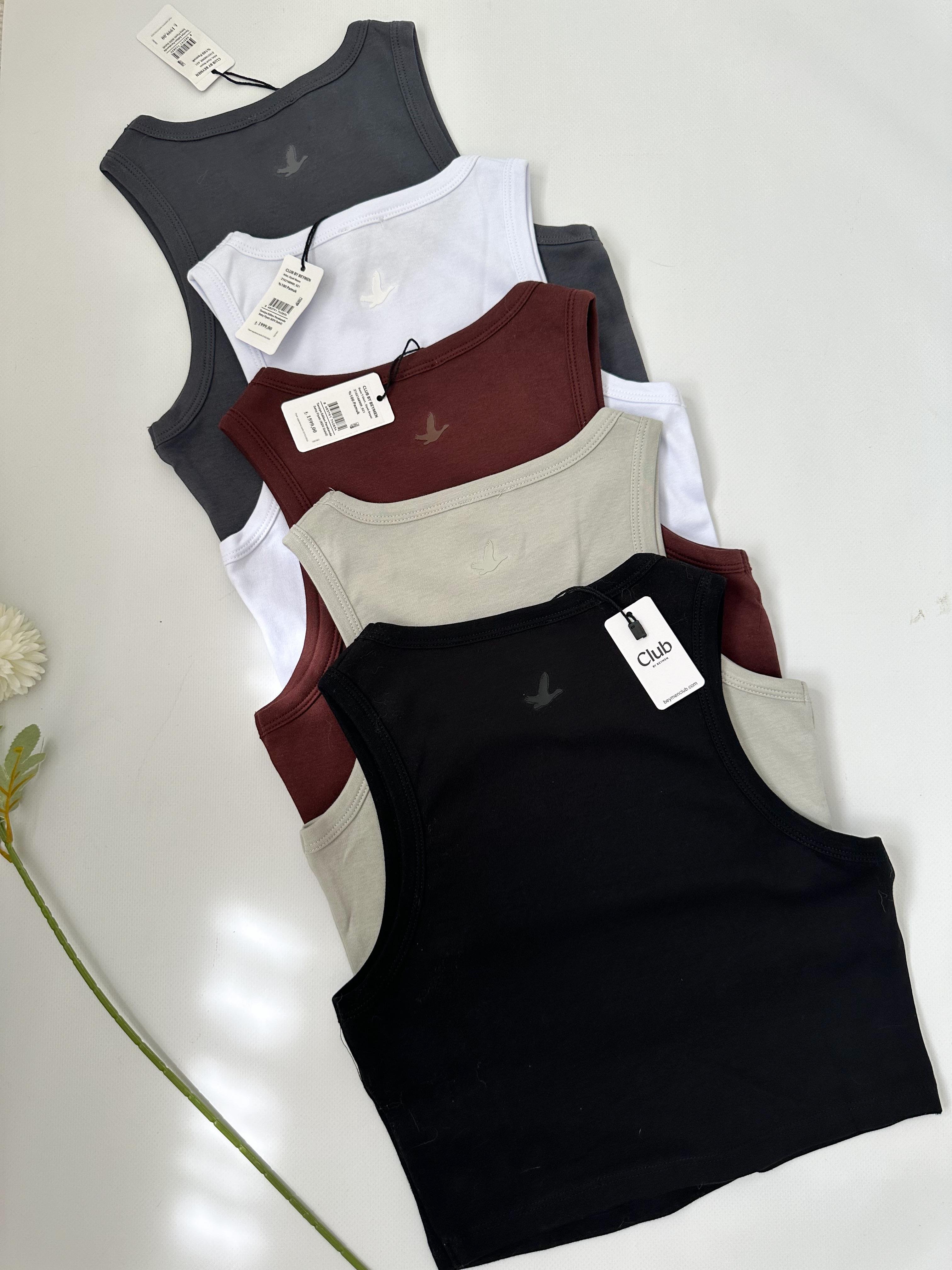 BYMN CLUB ORİJİNAL MARKA %100 PAMUK CROP TOP ATLET