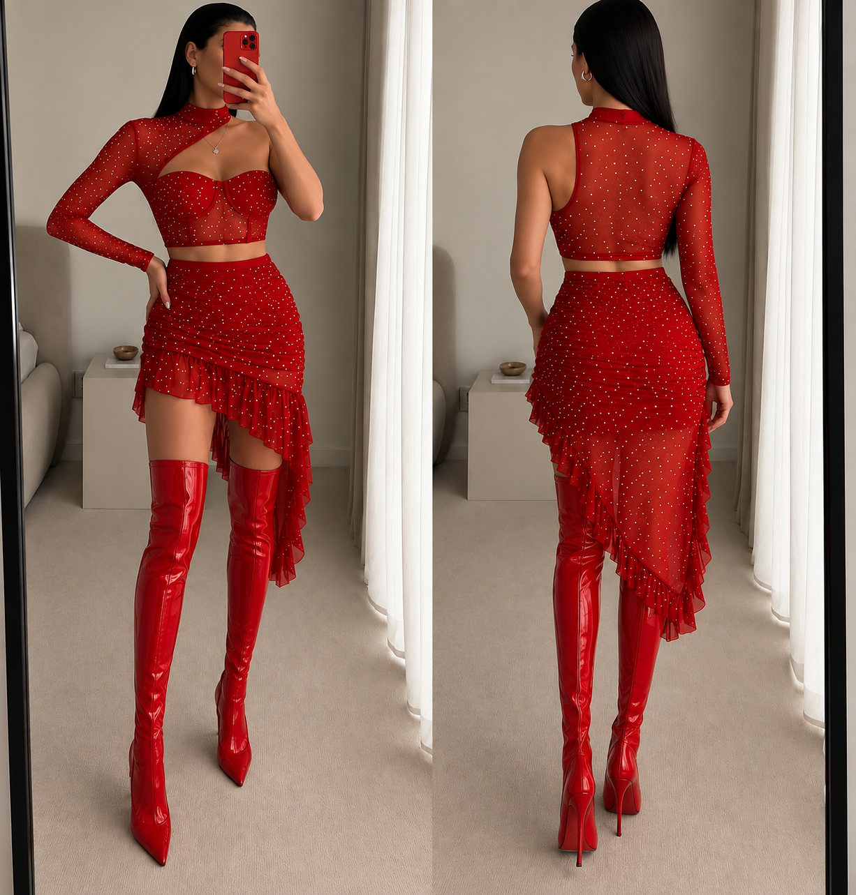 CHLOY GÖĞSÜ PEDLİ ETEĞİ ASTARLI DÖKÜLMEZ TAŞLI TAKIM