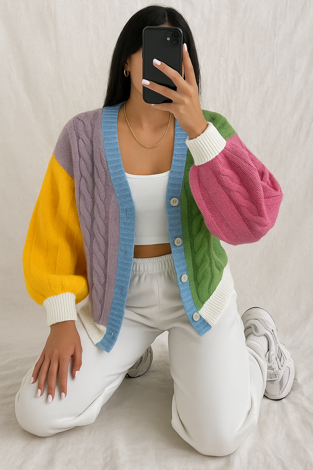 COLOURFULL OVERSİZE HIRKA 