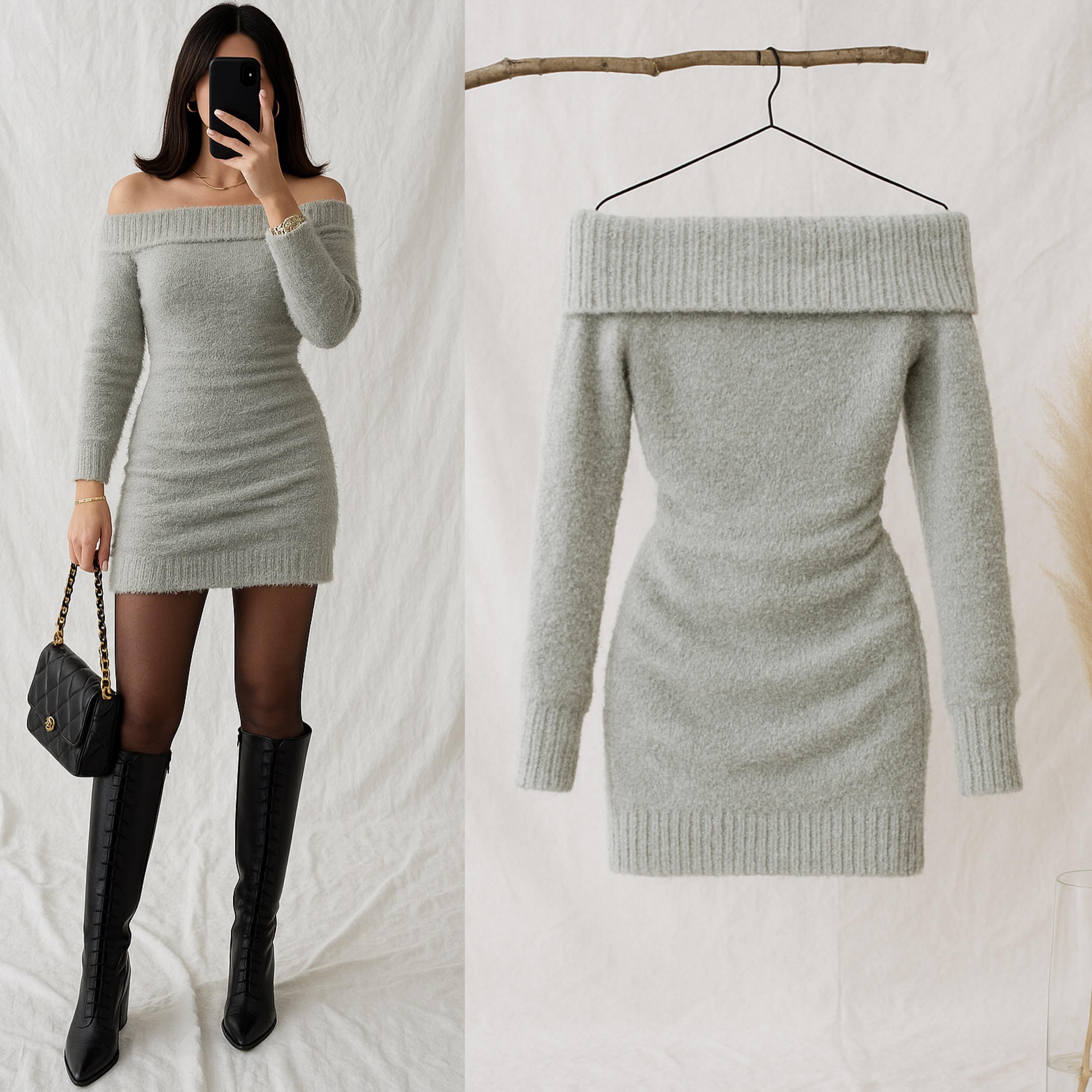 DENISSE YMUŞ TRİKO ELBİSE