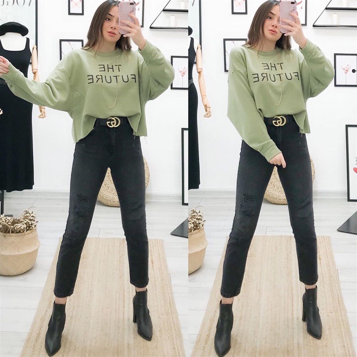 DİSTRESSED MOMSTRAİGHT JEAN