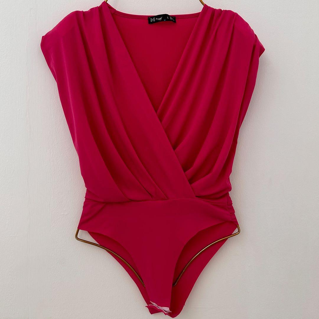DIVA SANDY VATKALI BODYSUIT FUŞYA