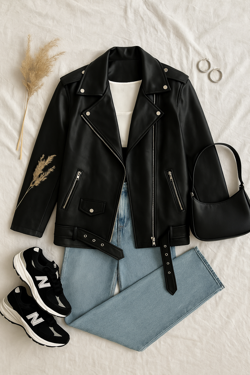 ENNA OVERSIZE DERİ CEKET