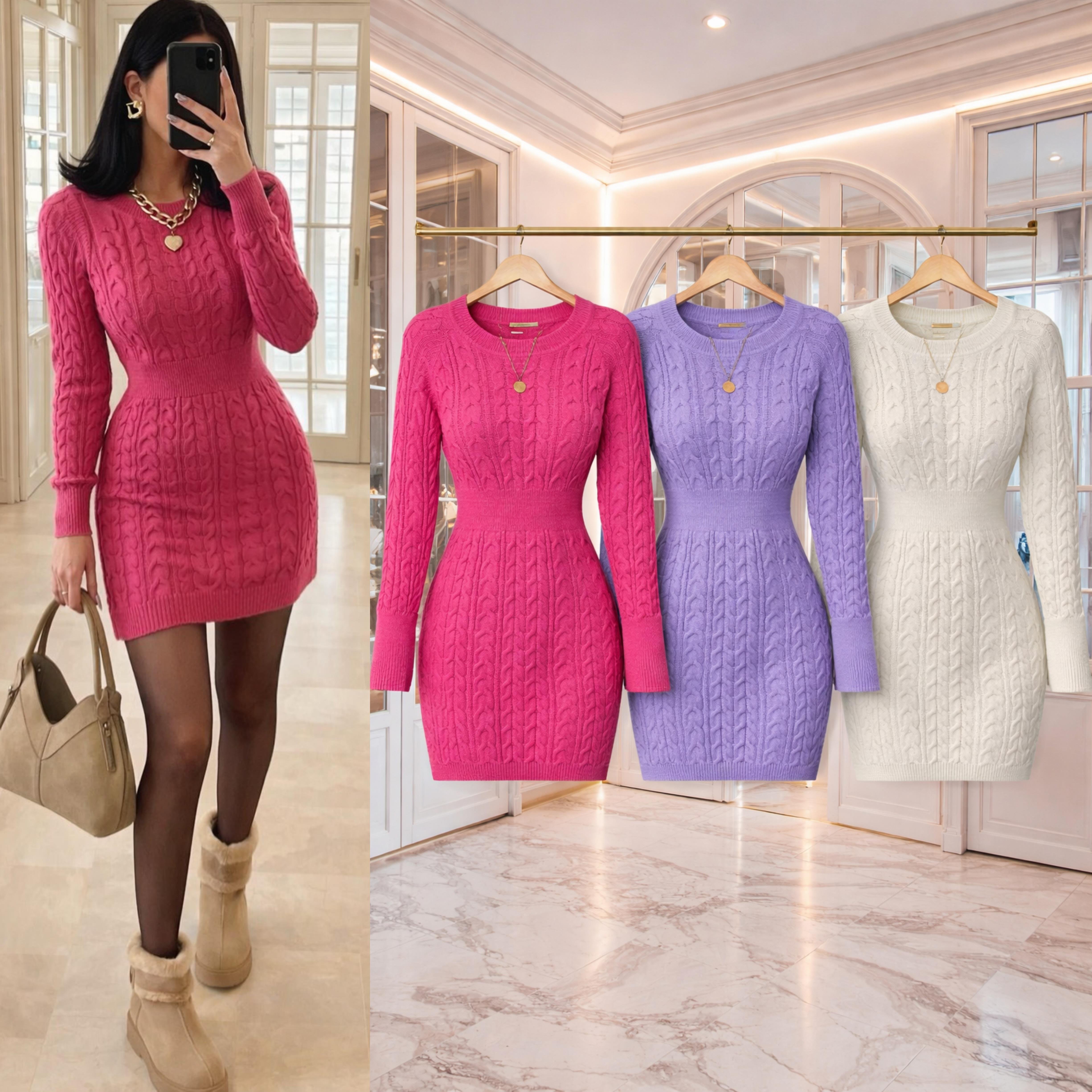 EVONA TRİKO ELBİSE